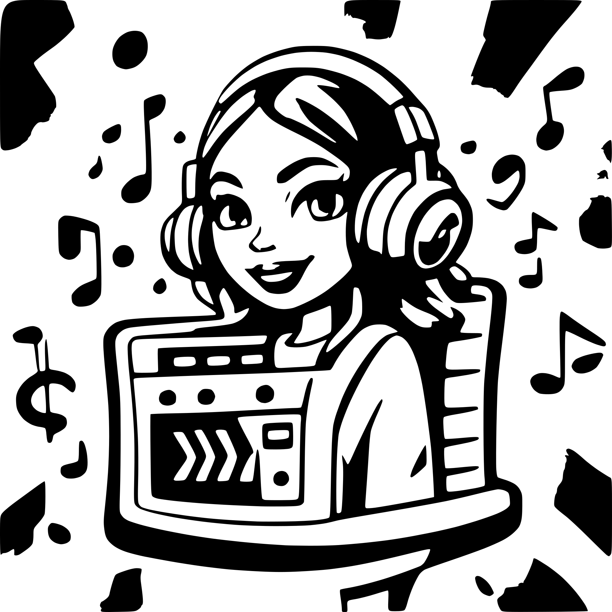 AI-generated SVG of 'Music Wave, Groovify'