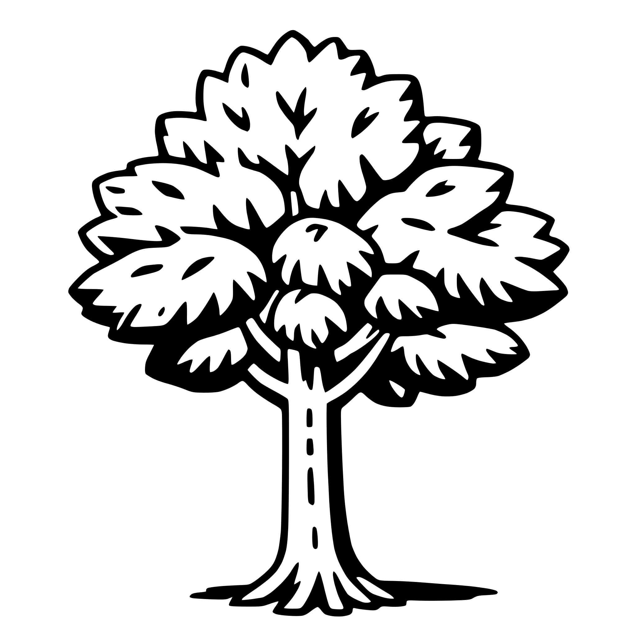 AI-generated SVG of 'chestnut tree'