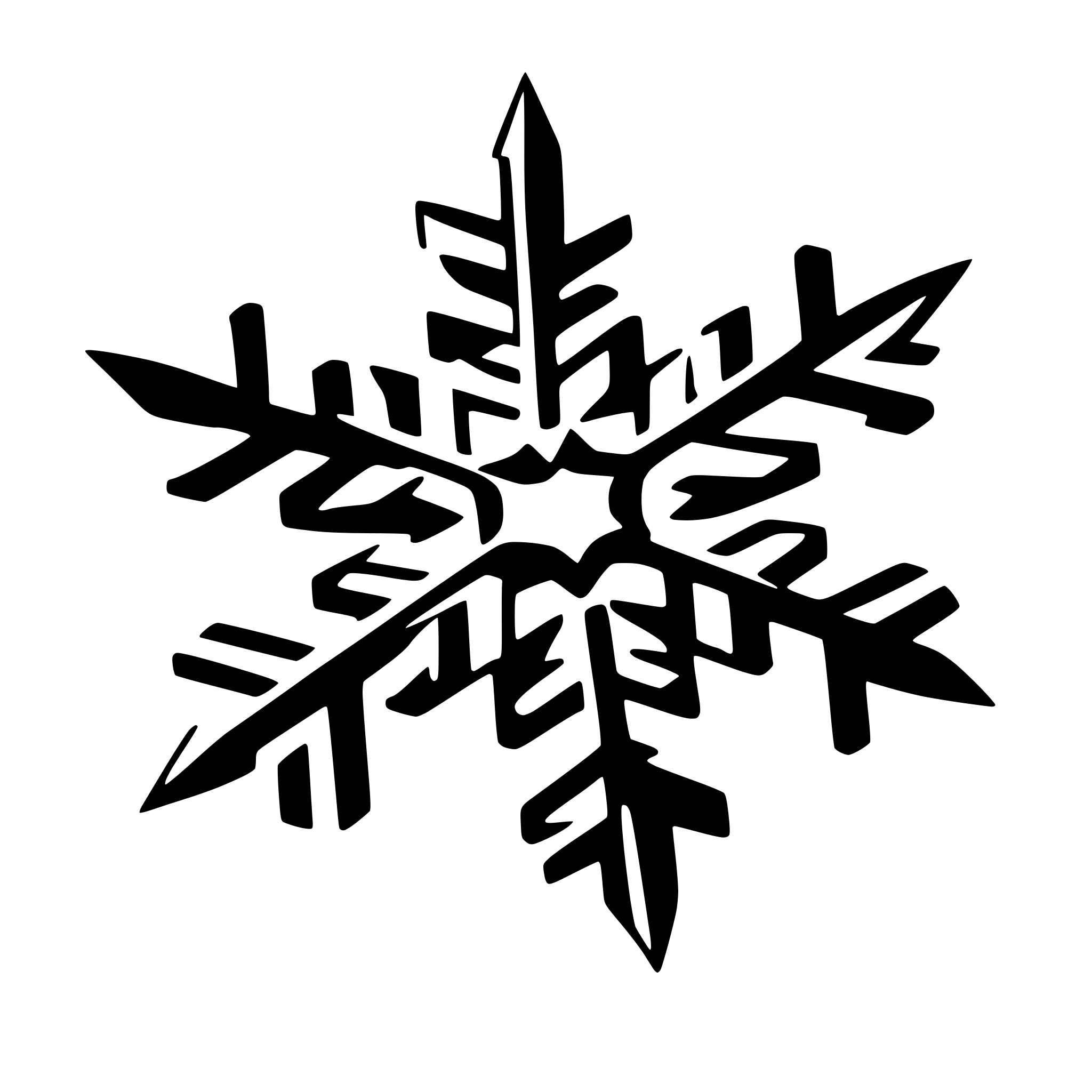 AI-generated SVG of a snowflake