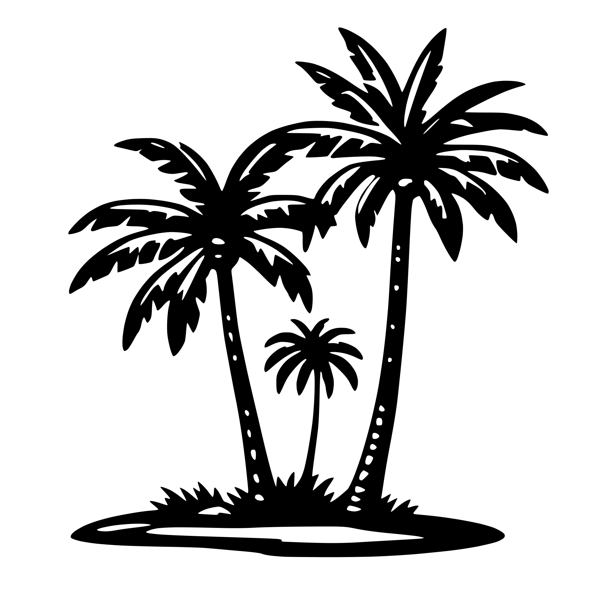 AI-generated SVG of a palm tree