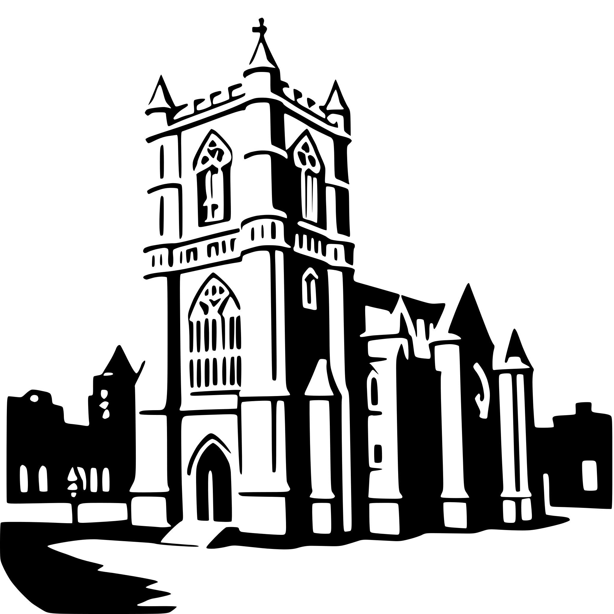 AI-generated SVG of 'westminster abbey'