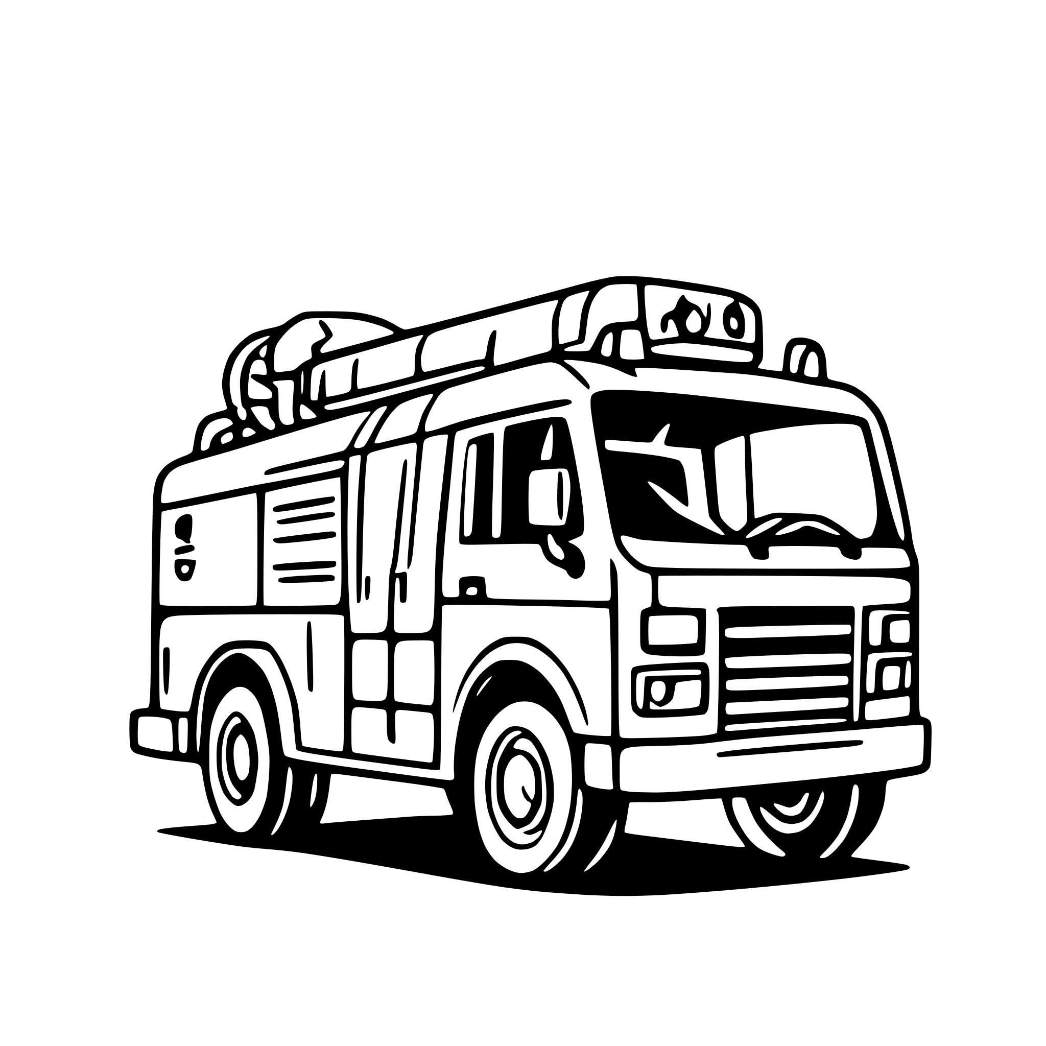 AI-generated SVG of 'Fire truck'
