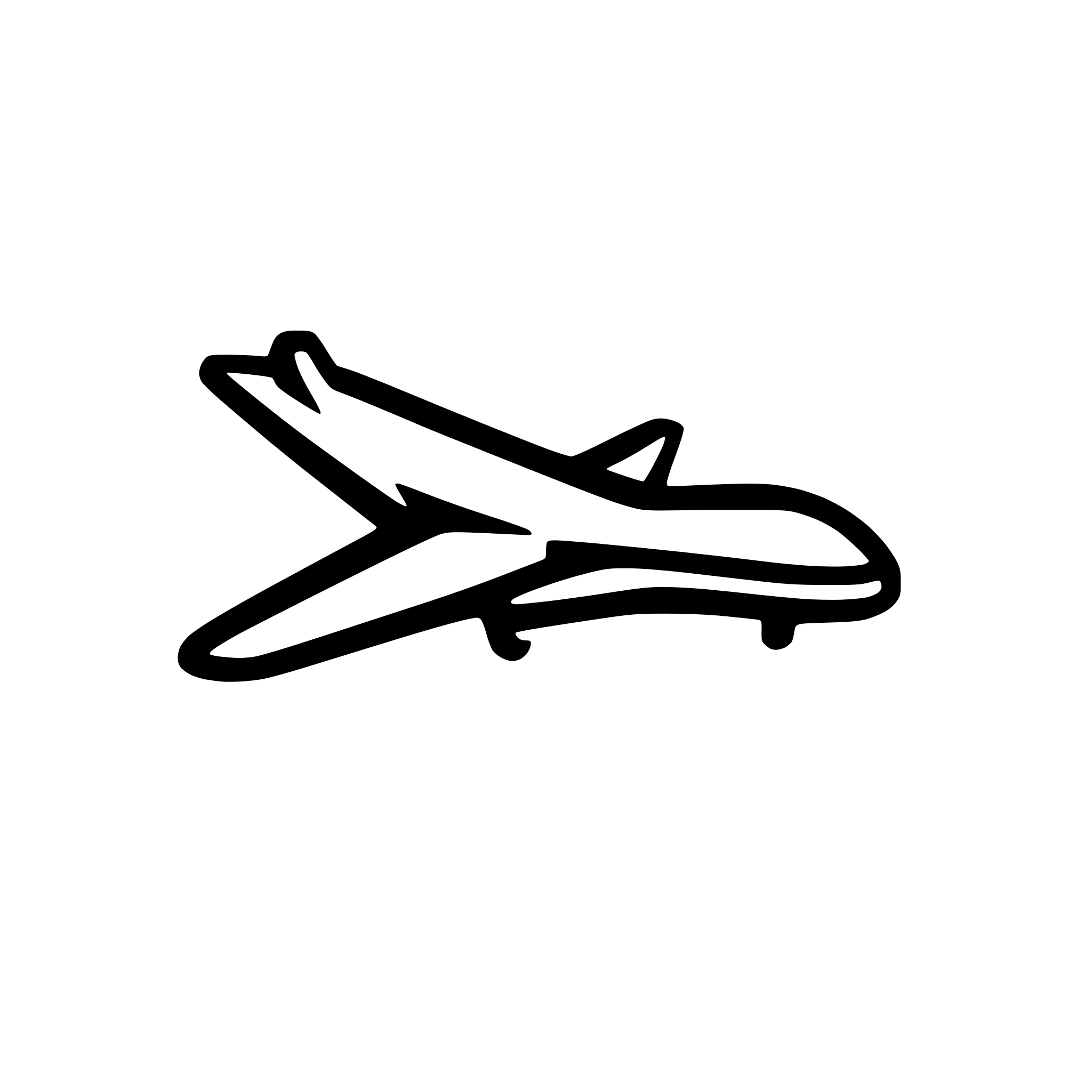 AI-generated SVG of a a very clean airplane