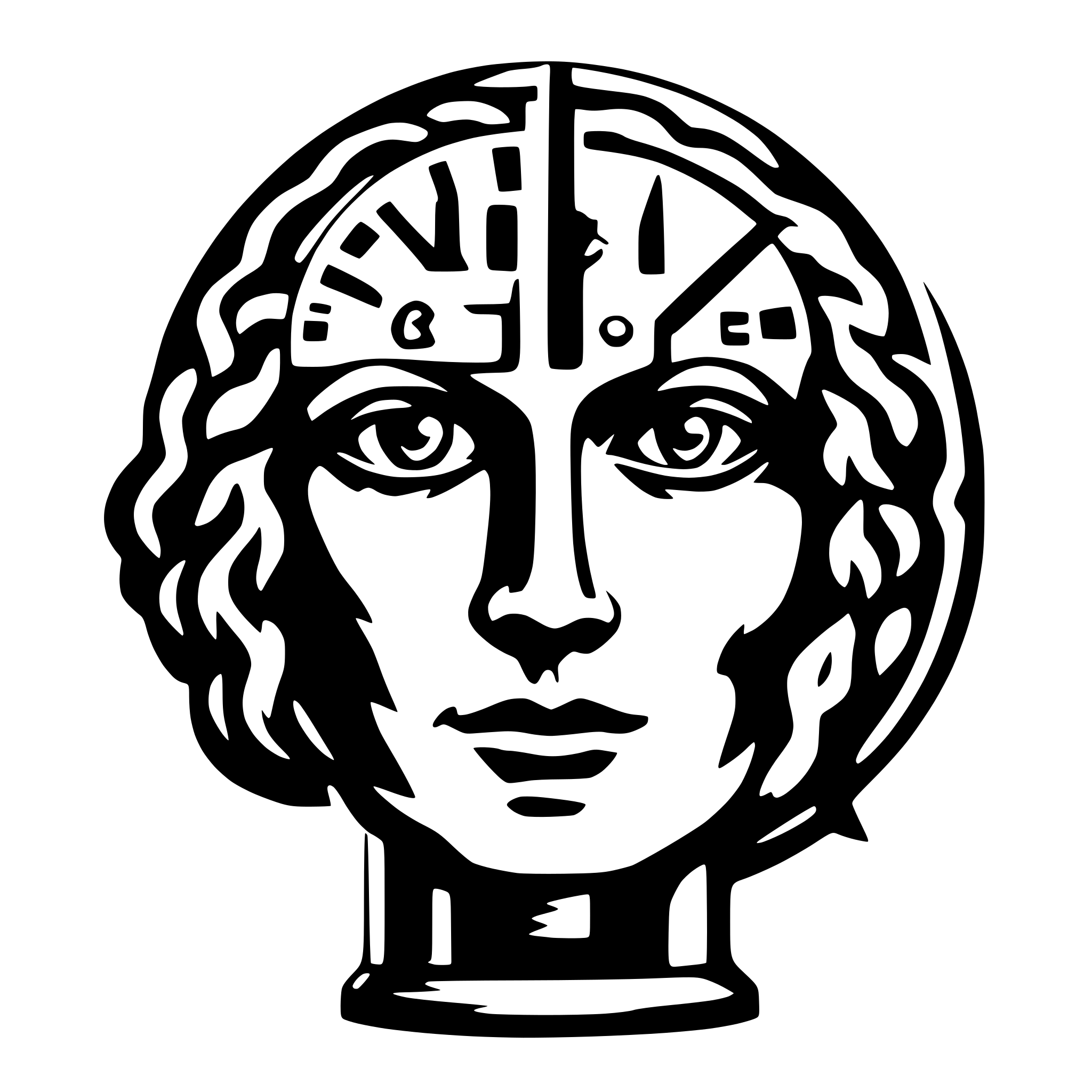 AI-generated SVG of 'clock inside a brain'
