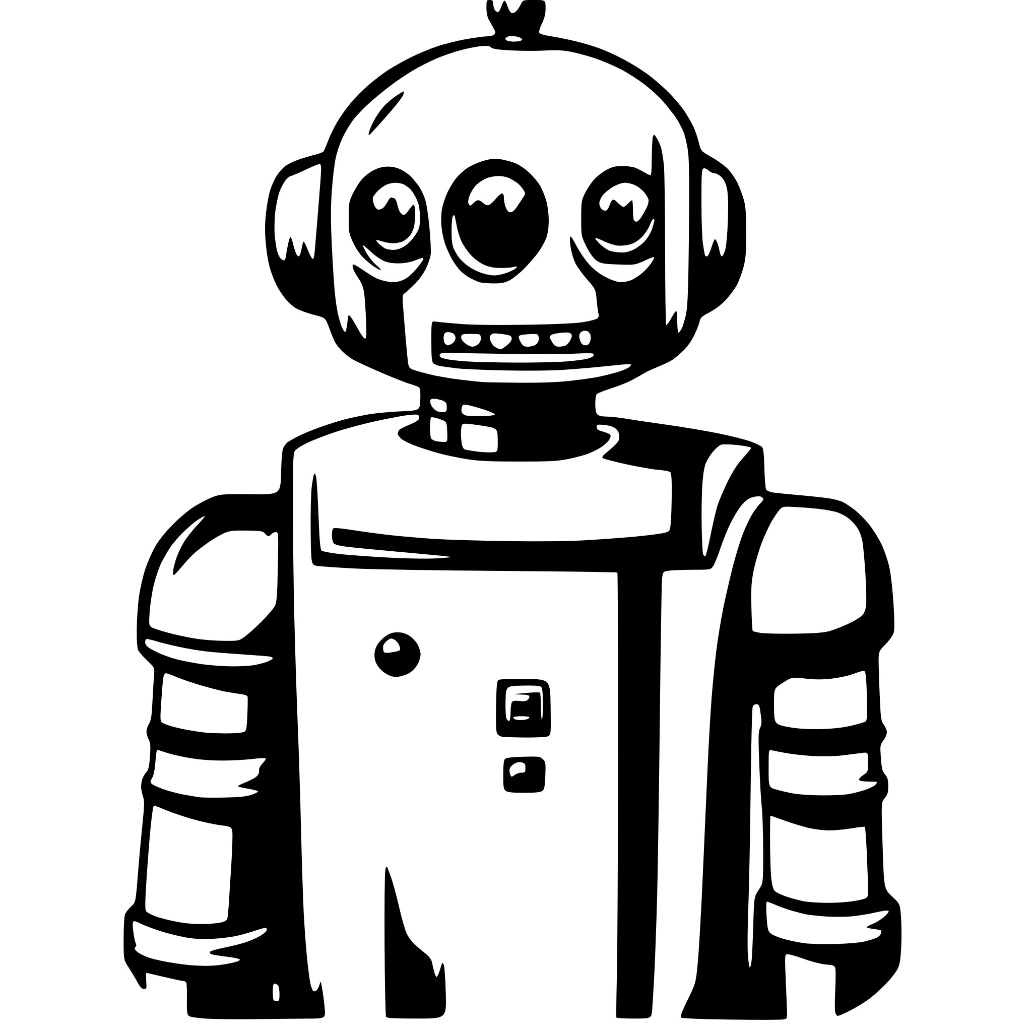 AI-generated SVG of 'a robot'