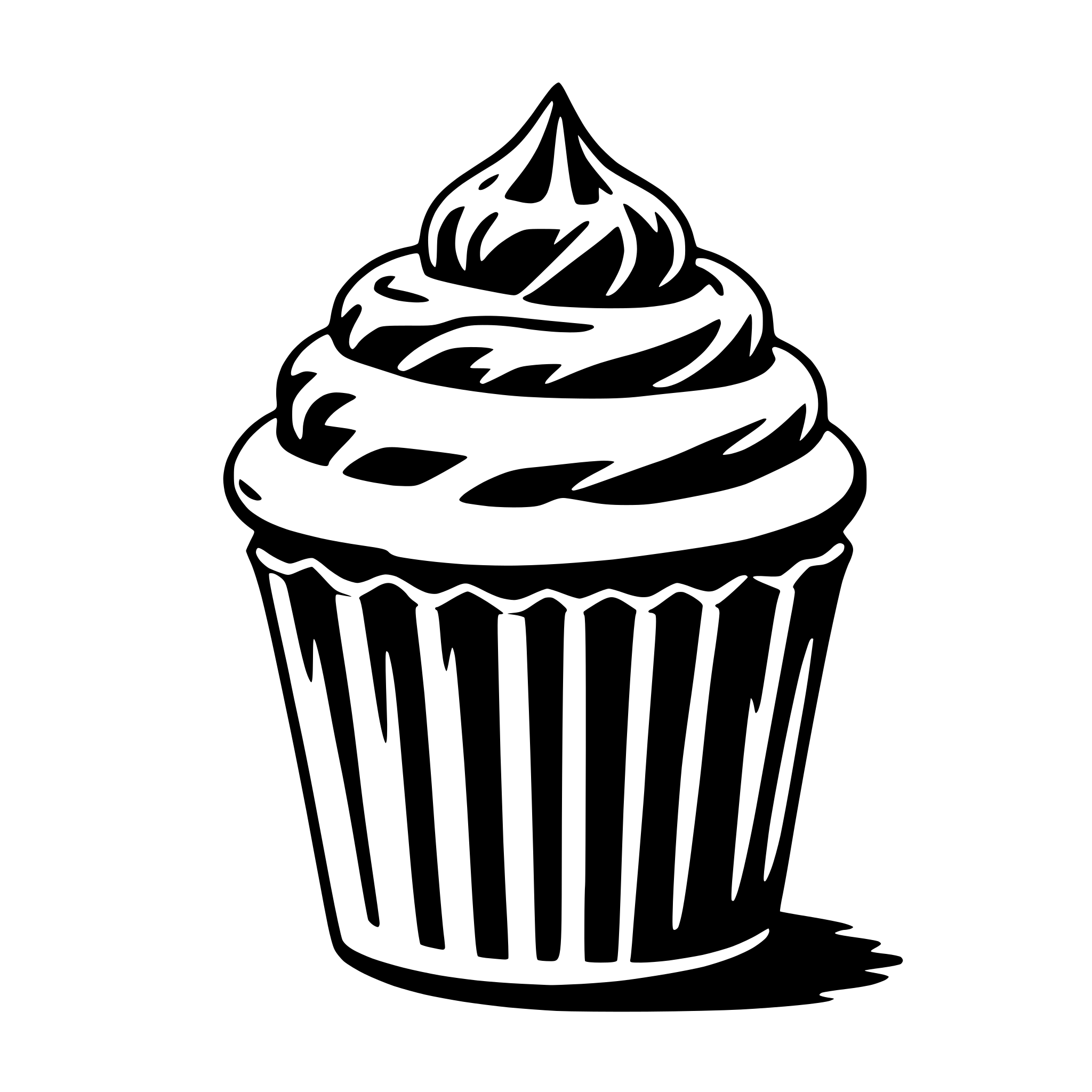 AI-generated SVG of 'cupcake'