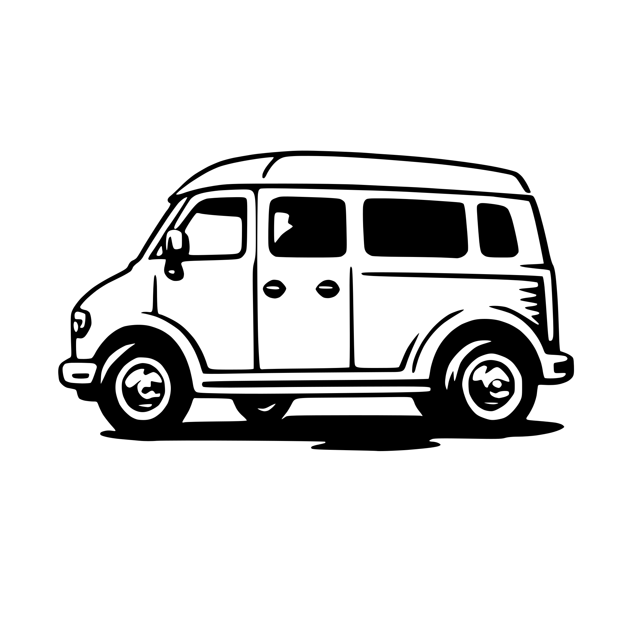 AI-generated SVG of 'minivan'