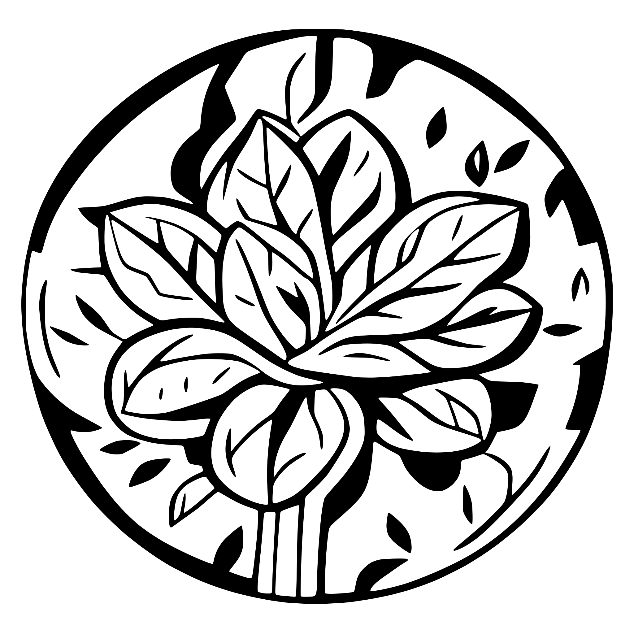 AI-generated SVG of a mandala