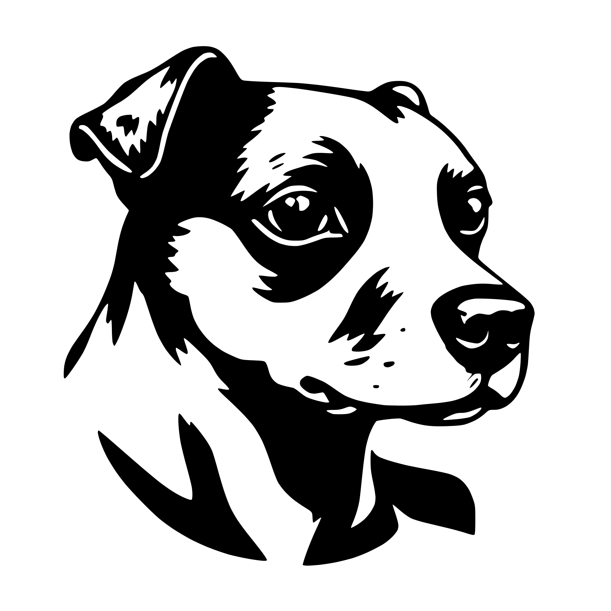 AI-generated SVG of a boston terrier love