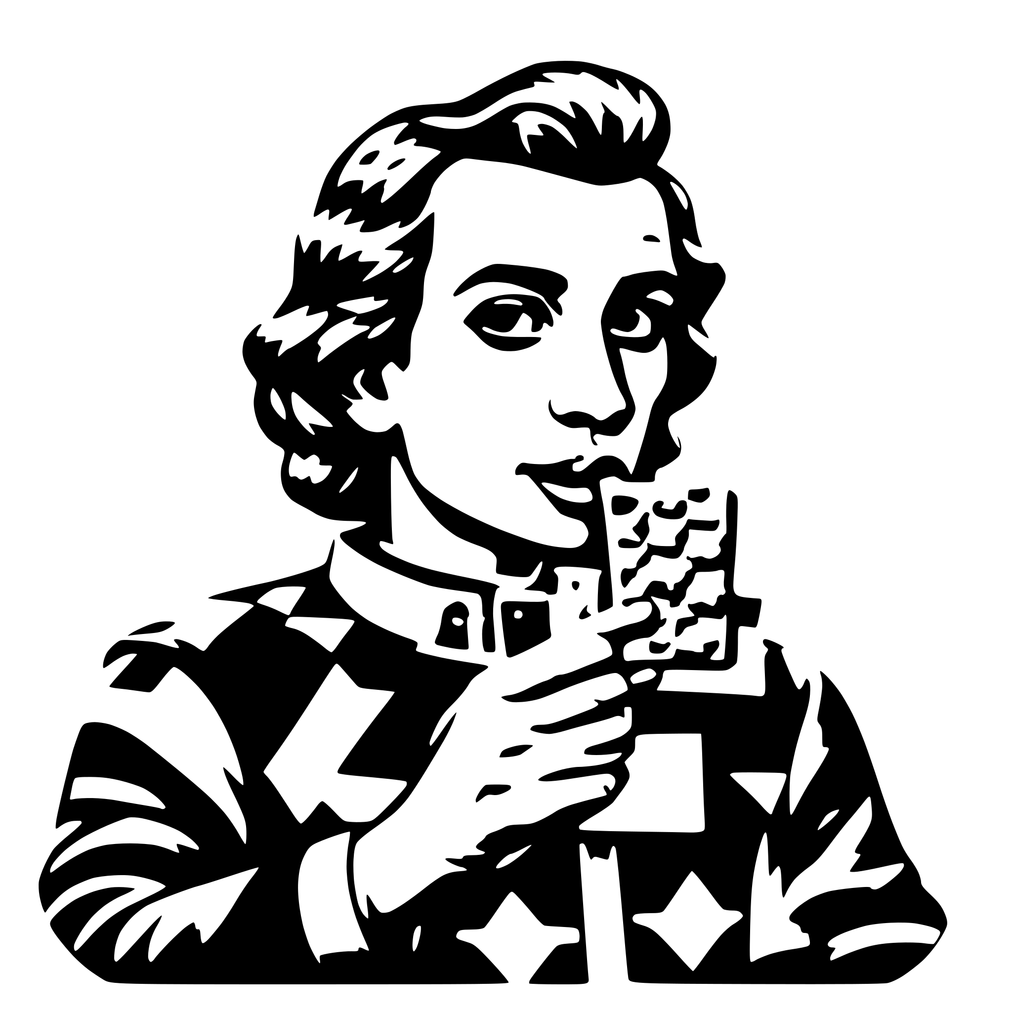 AI-generated SVG of 'a king eating a candybar'