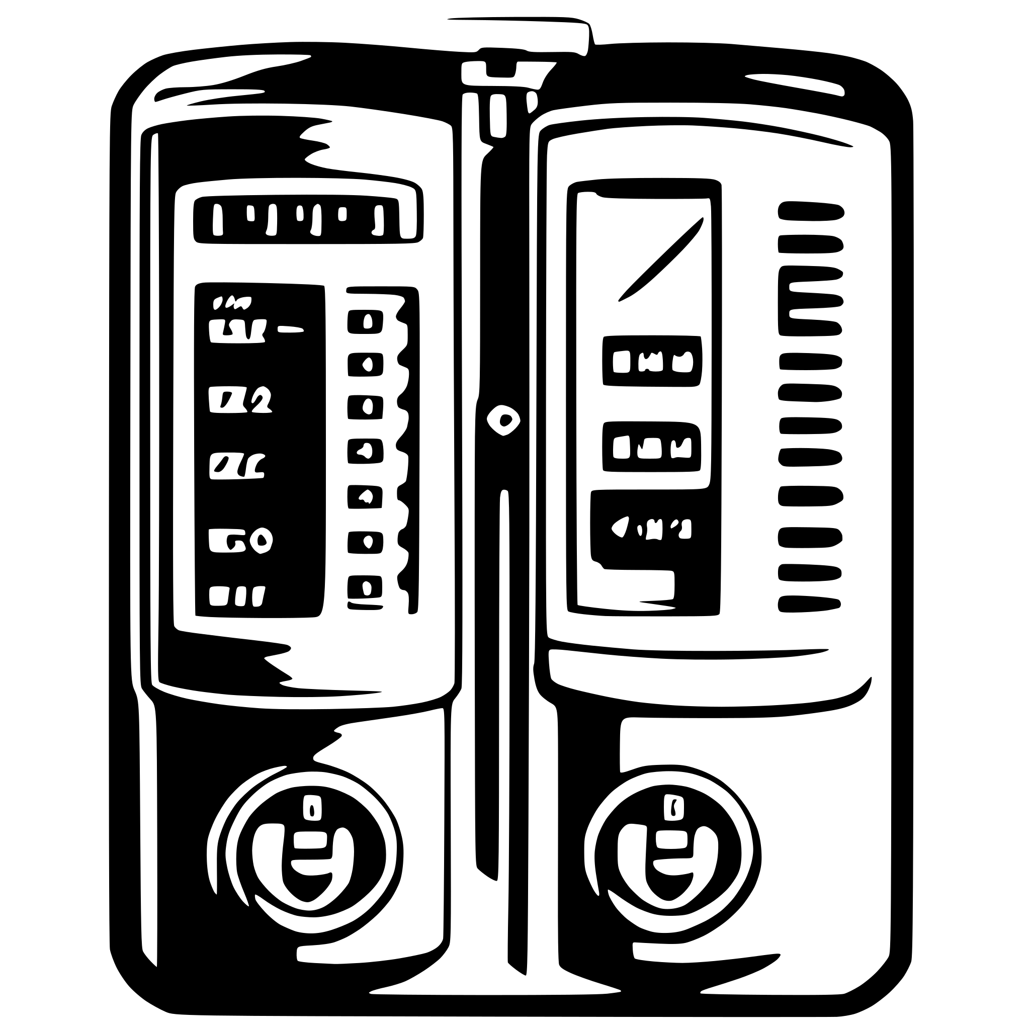 AI-generated SVG of a Black and white electricity meter