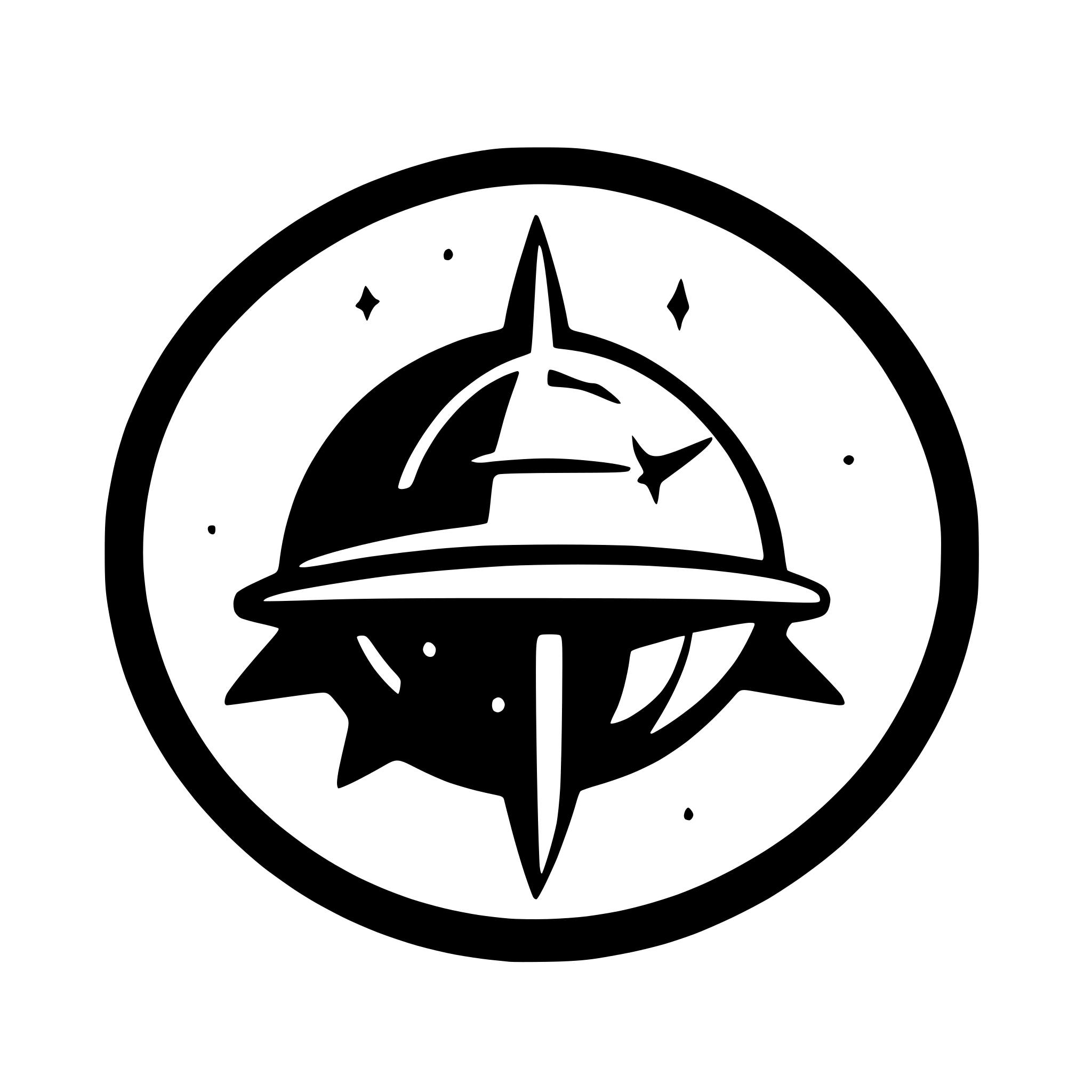 AI-generated SVG of a A logo of something stellar with an event horizon