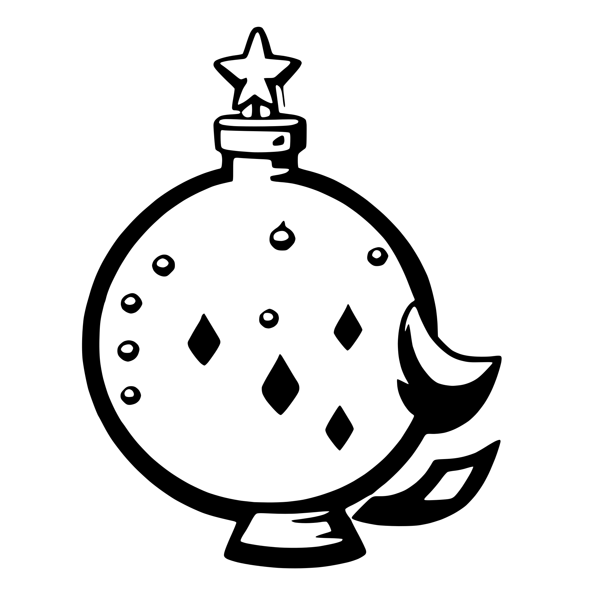 AI-generated SVG of a christmas ornaments