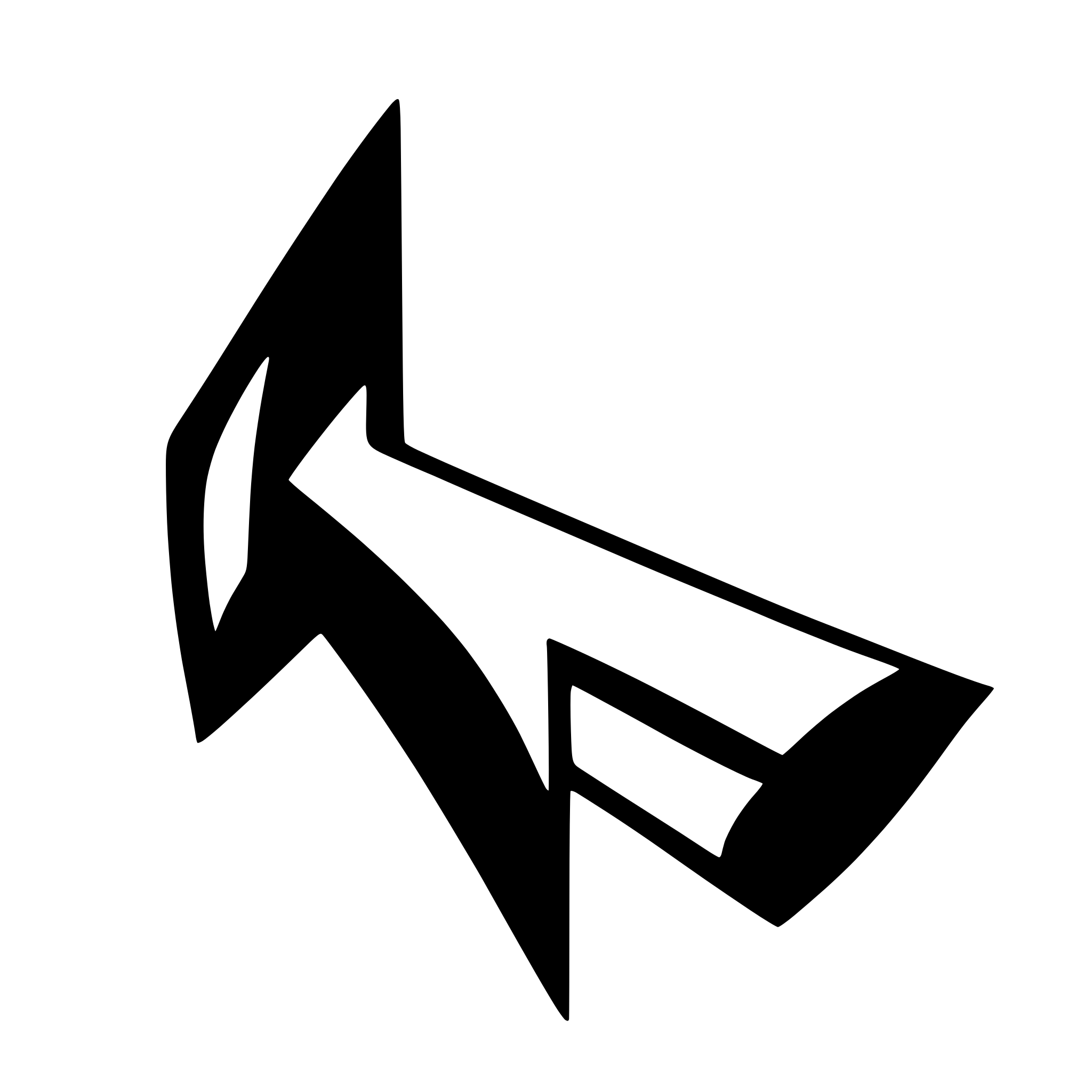 AI-generated SVG of 'soft curved arrow'
