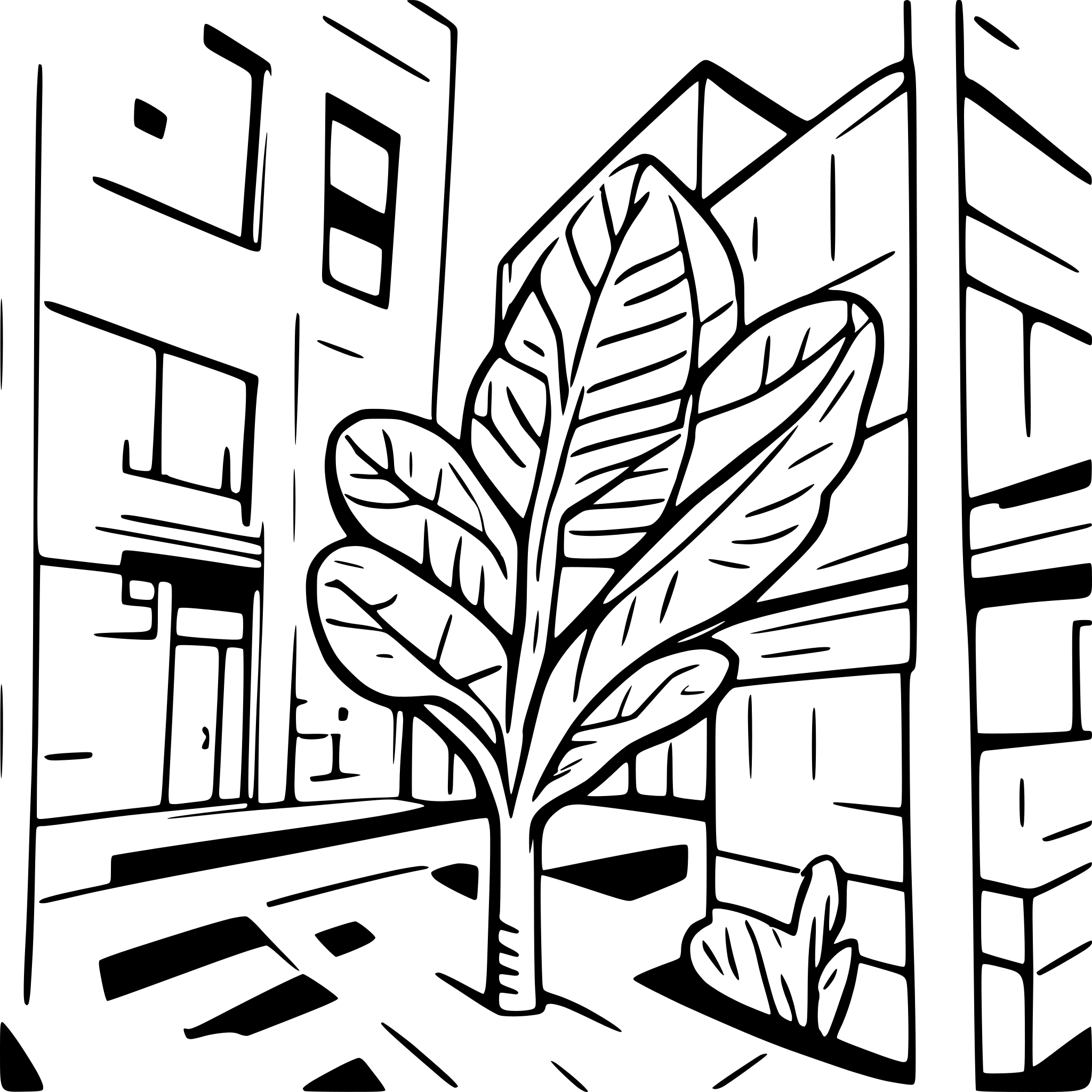 AI-generated SVG of a plano texas street