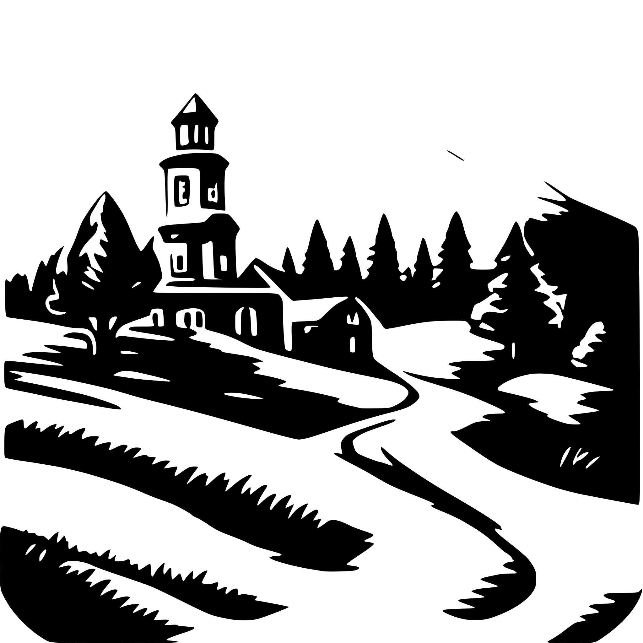 AI-generated SVG of 'Haunted Hills'