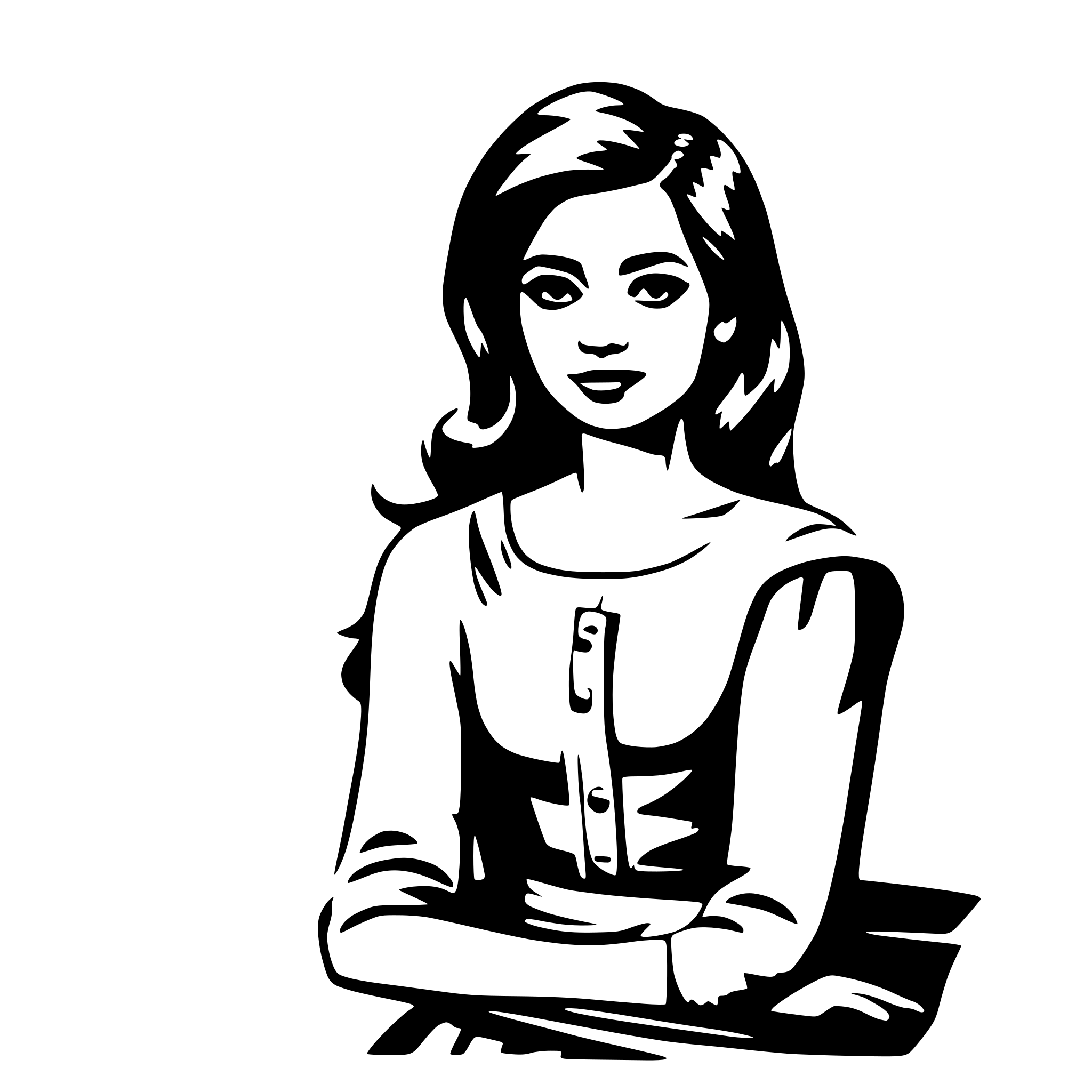 AI-generated SVG of 'Old writting style: Tía Ana'