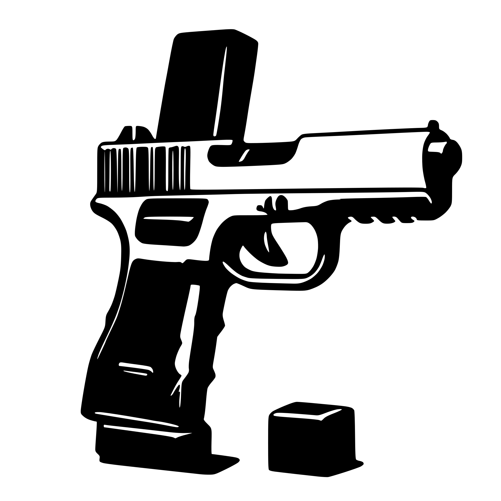 AI-generated SVG of 'glock 9mm'