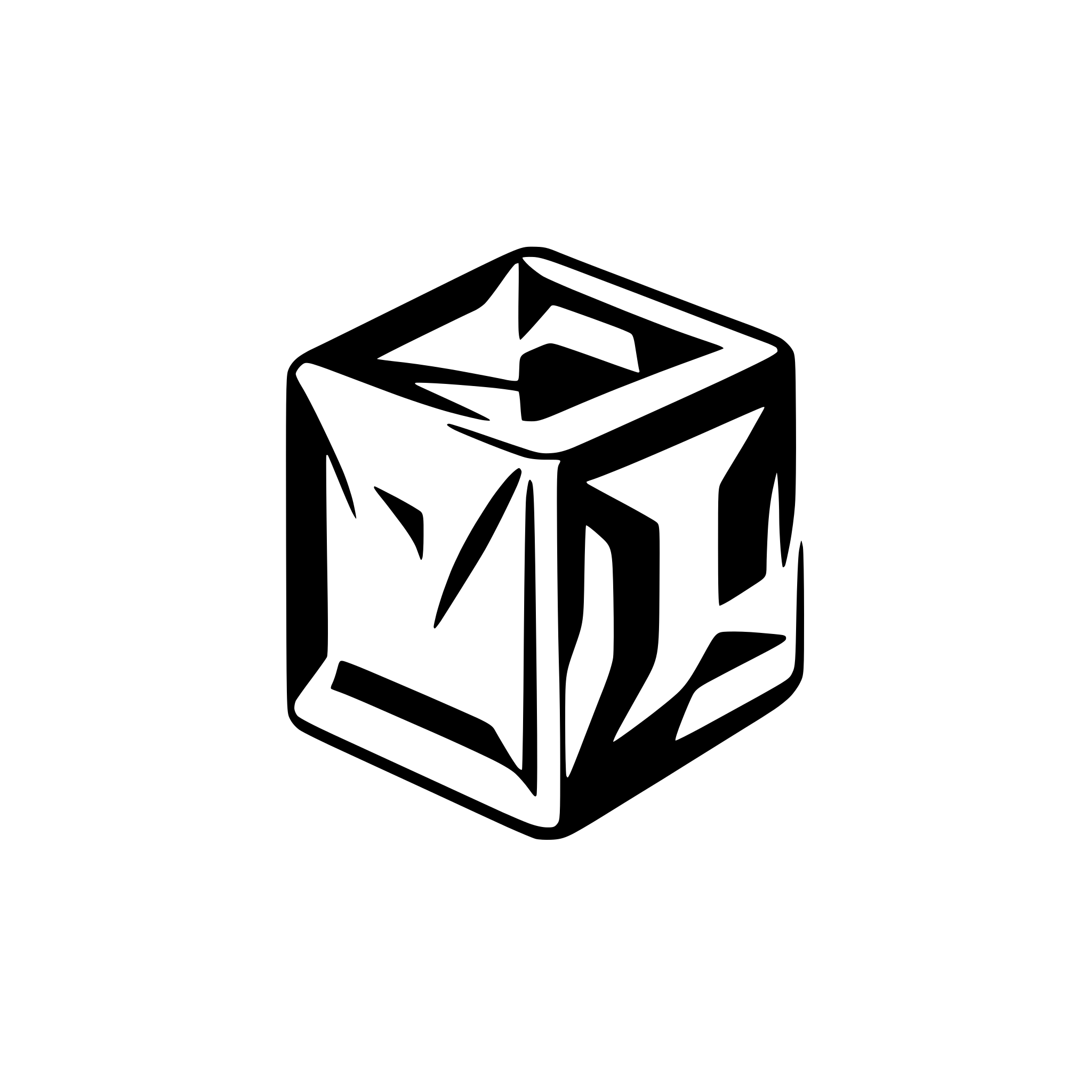 AI-generated SVG of a geometric cube with hollow center