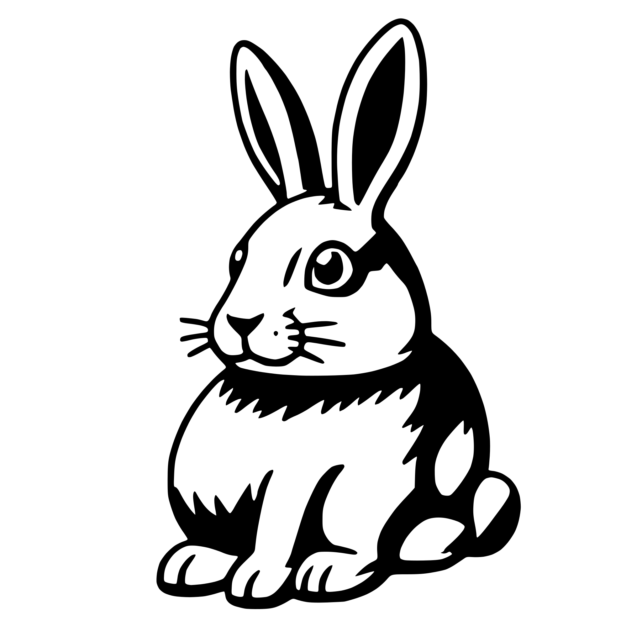 AI-generated SVG of 'chocolate bunny'