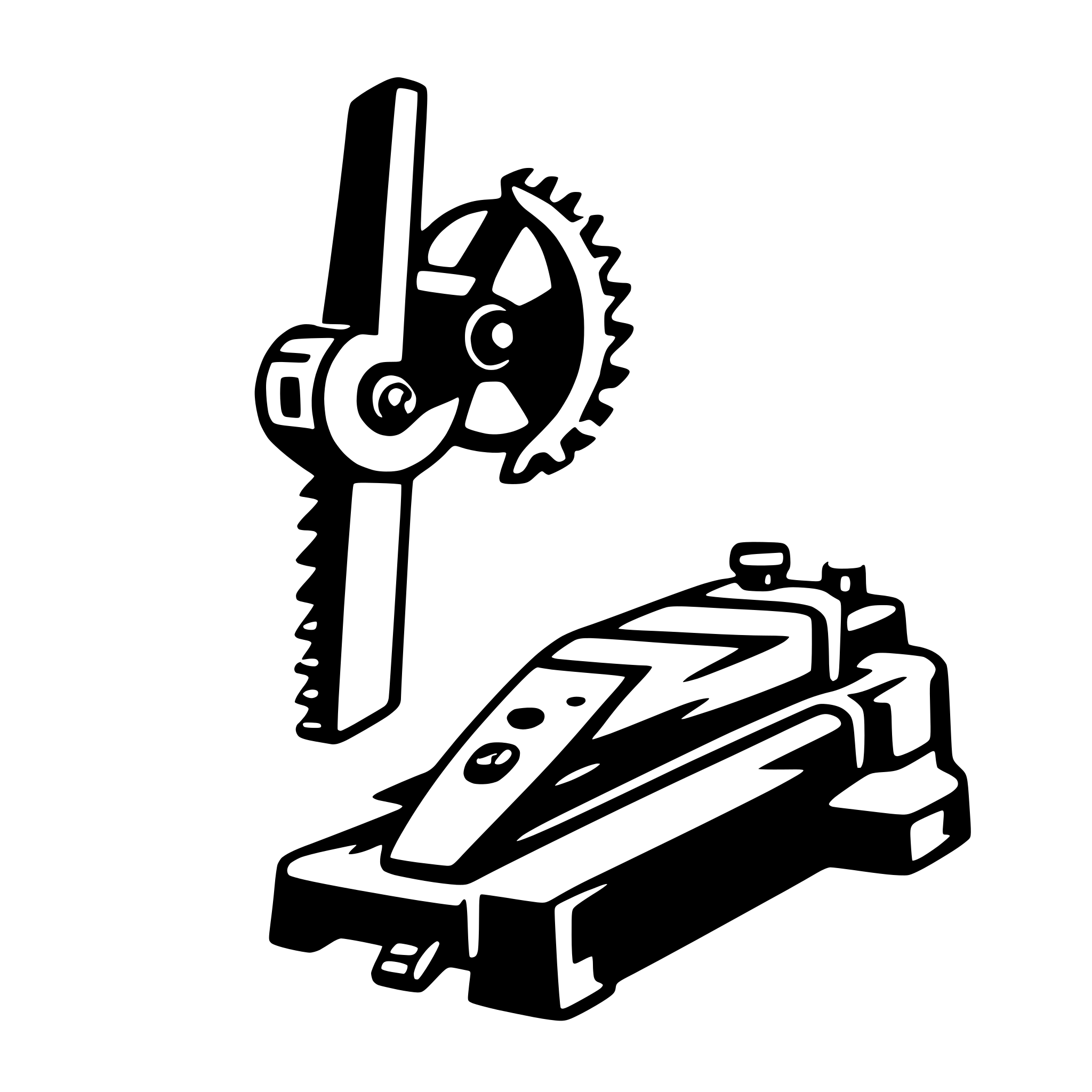 AI-generated SVG of a saw