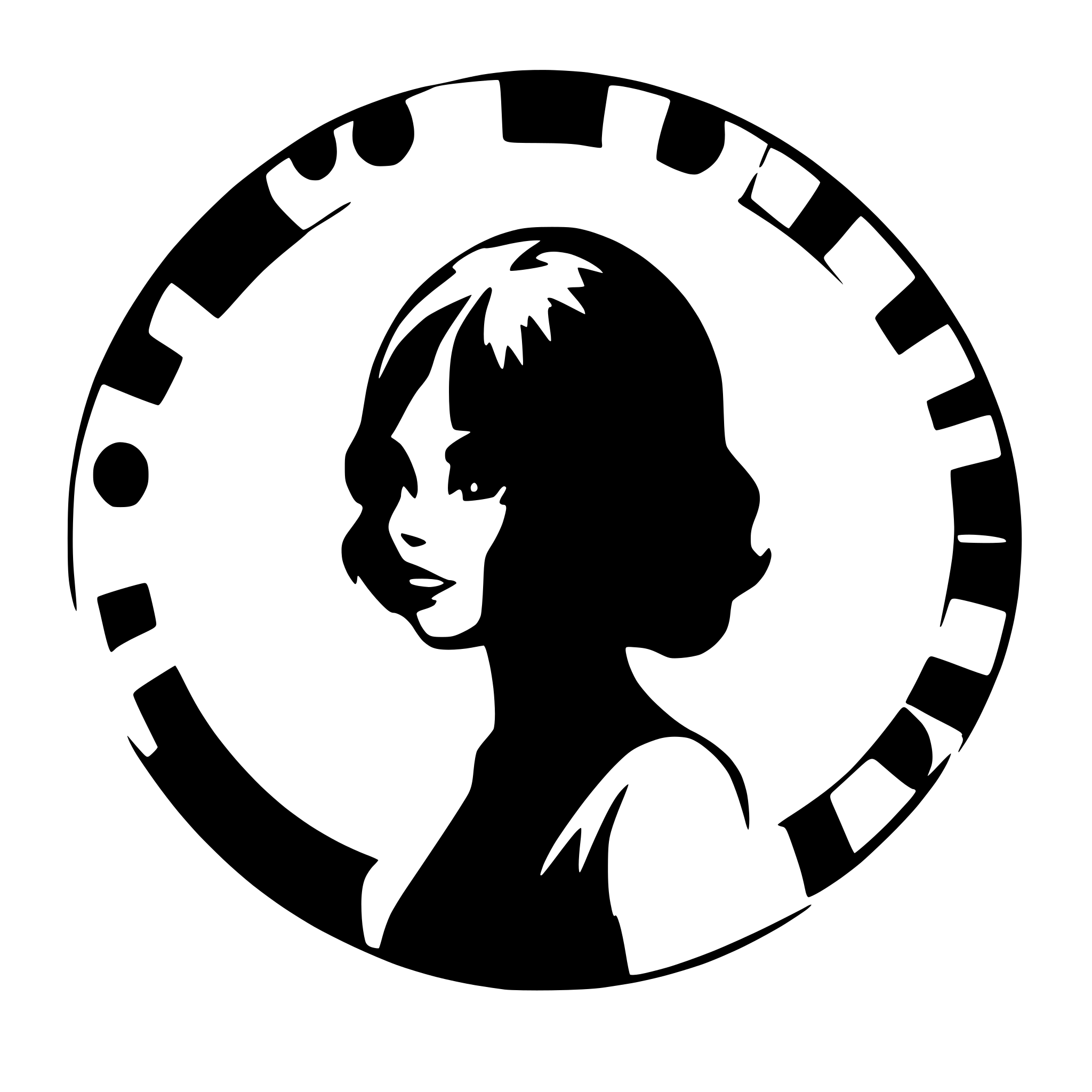 AI-generated SVG of a Magic circle geometric