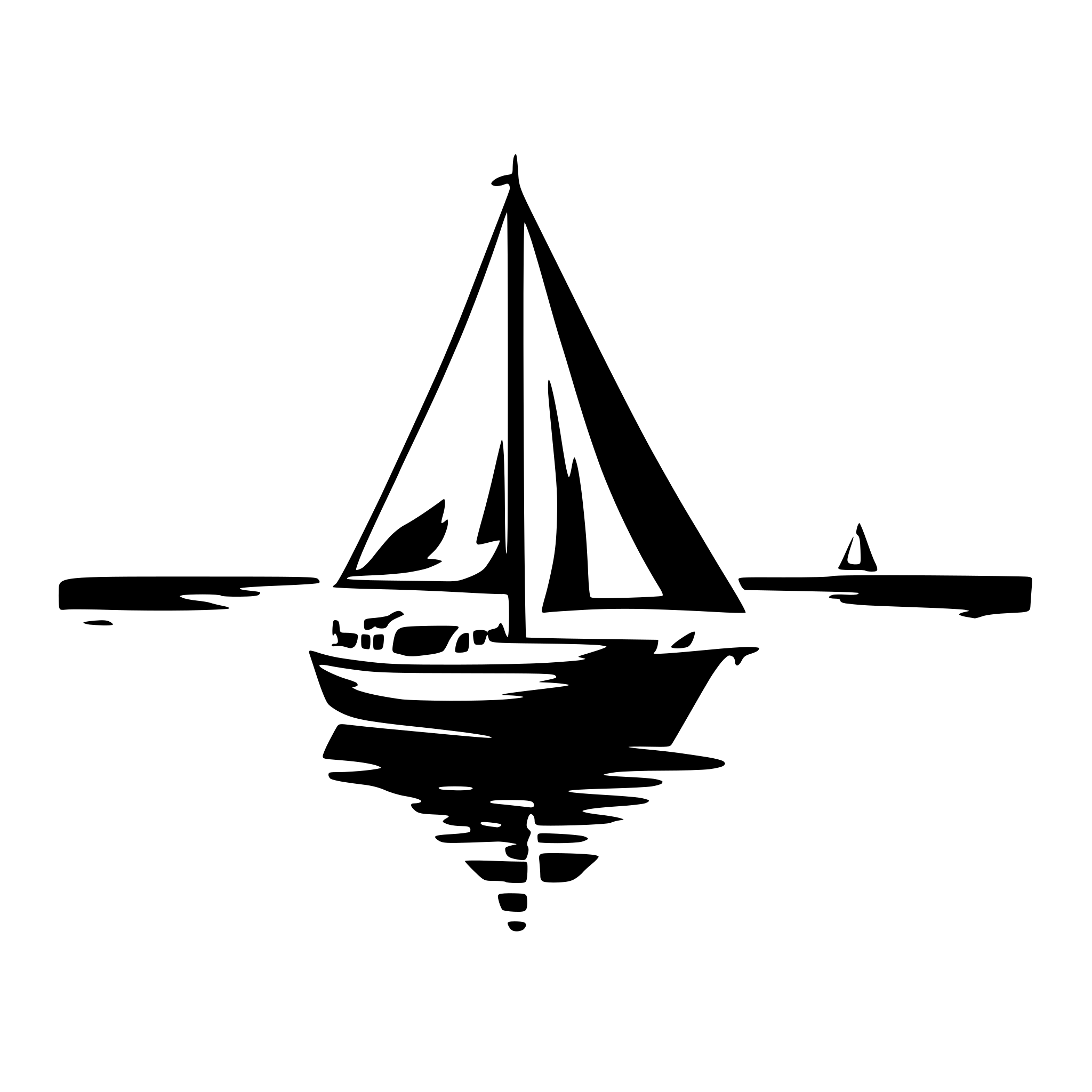 AI-generated SVG of a sailboat watercolor style