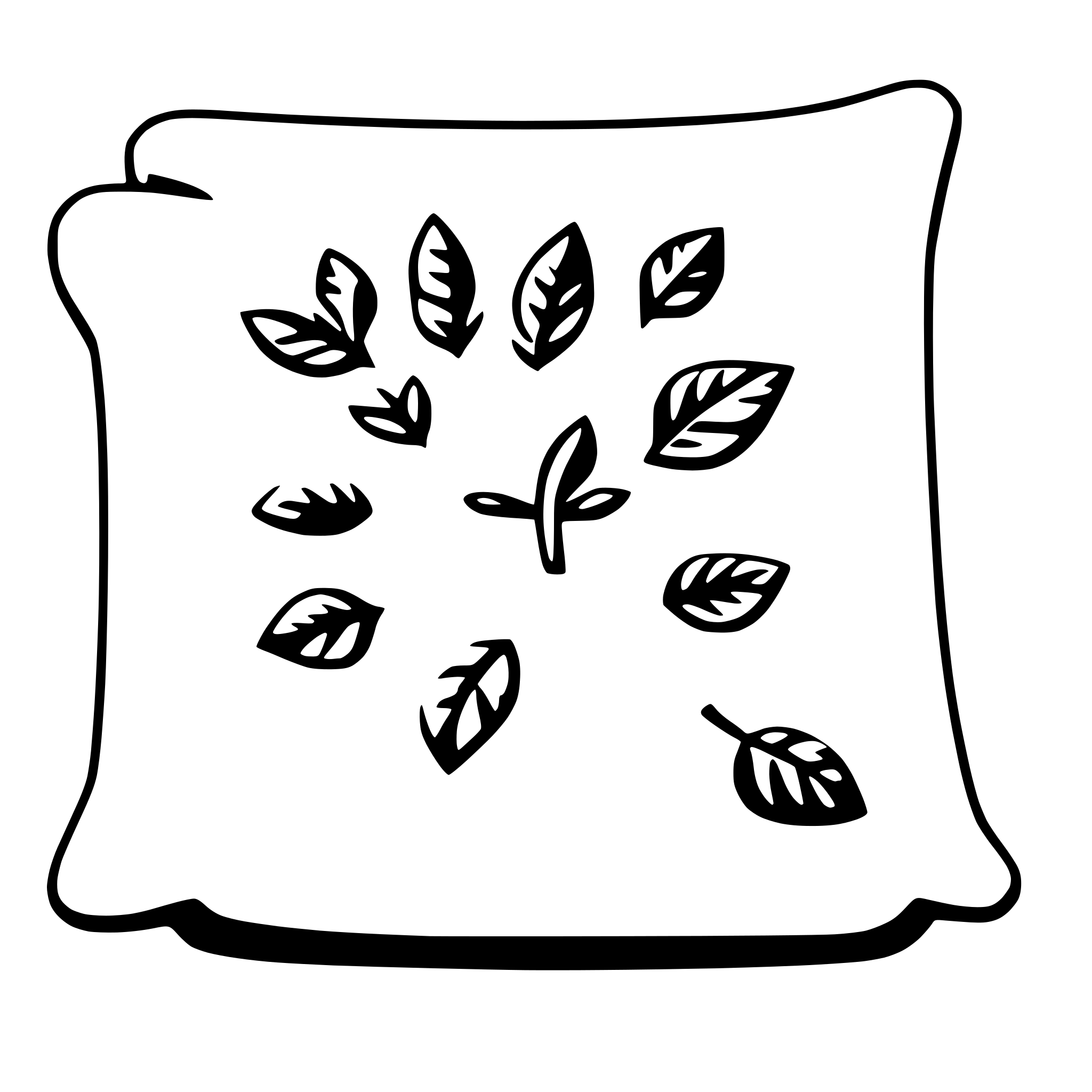 AI-generated SVG of a pillow