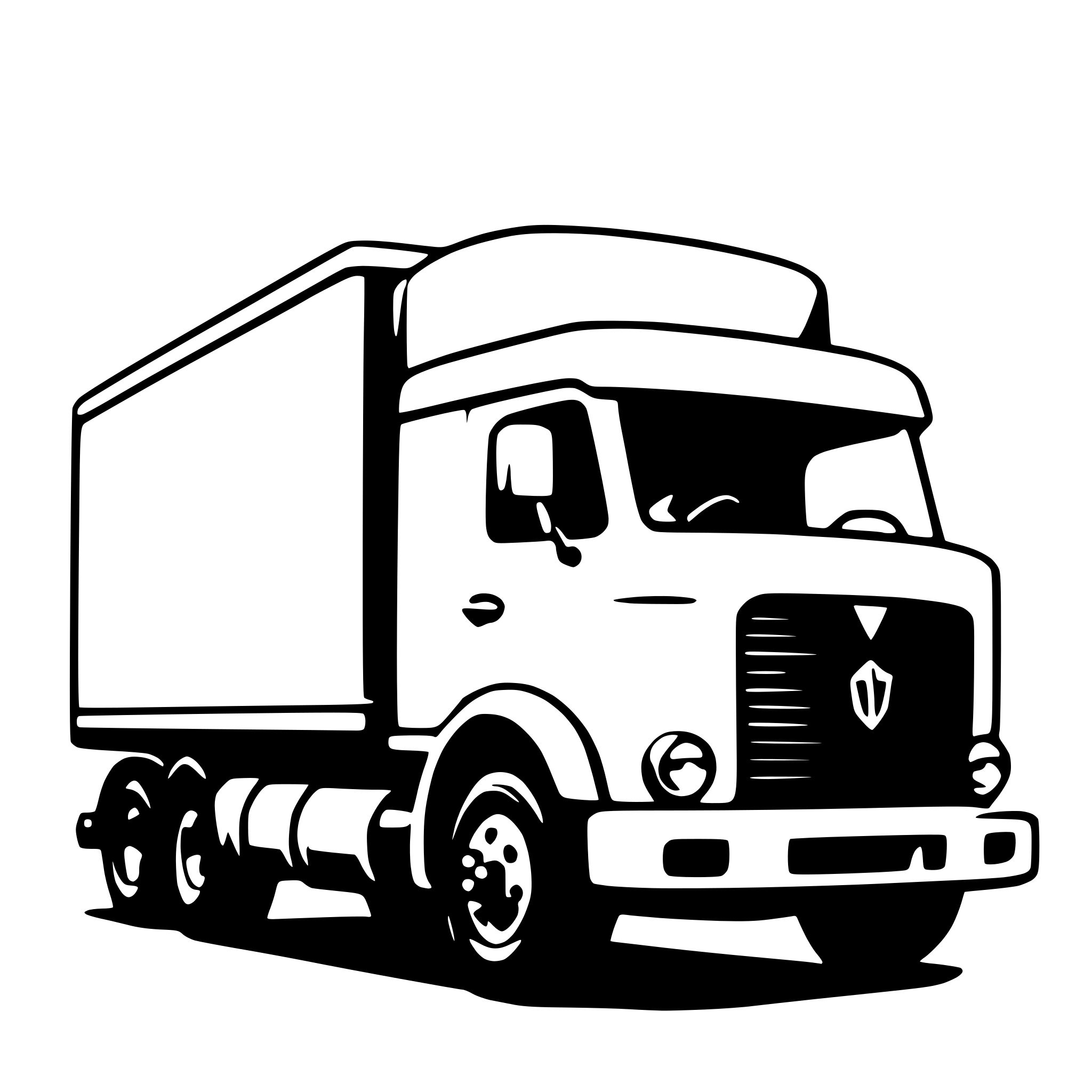 AI-generated SVG of 'truck'