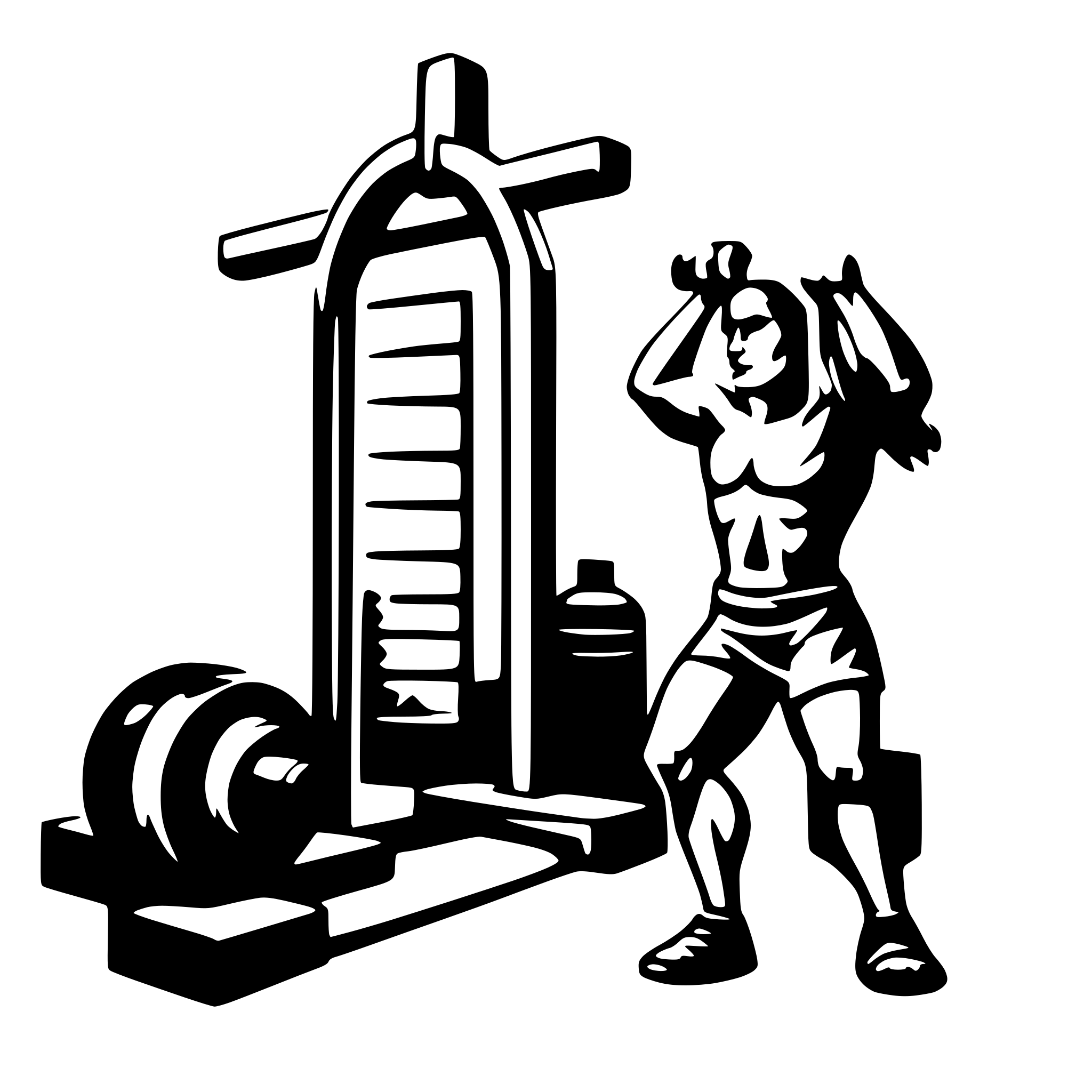 AI-generated SVG of 'crossfit'