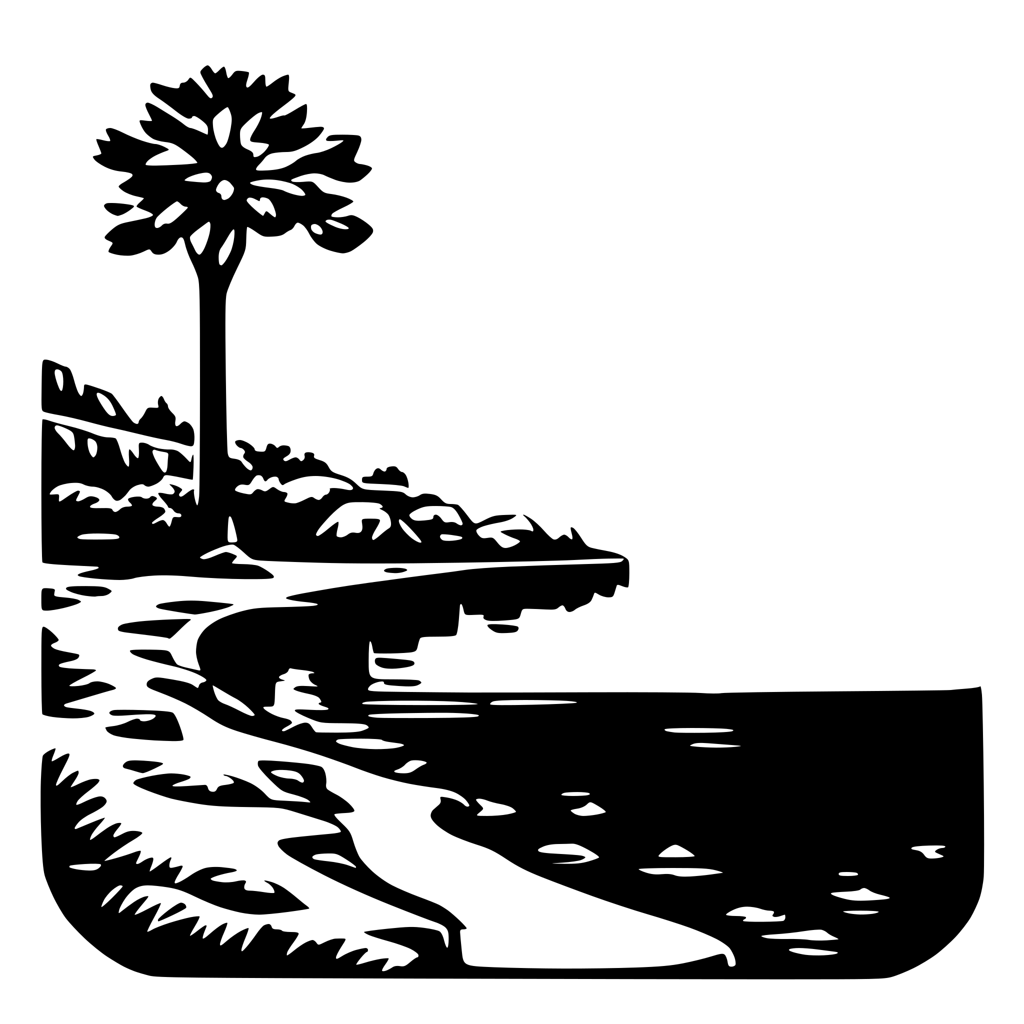 AI-generated SVG of a cove Starigrad