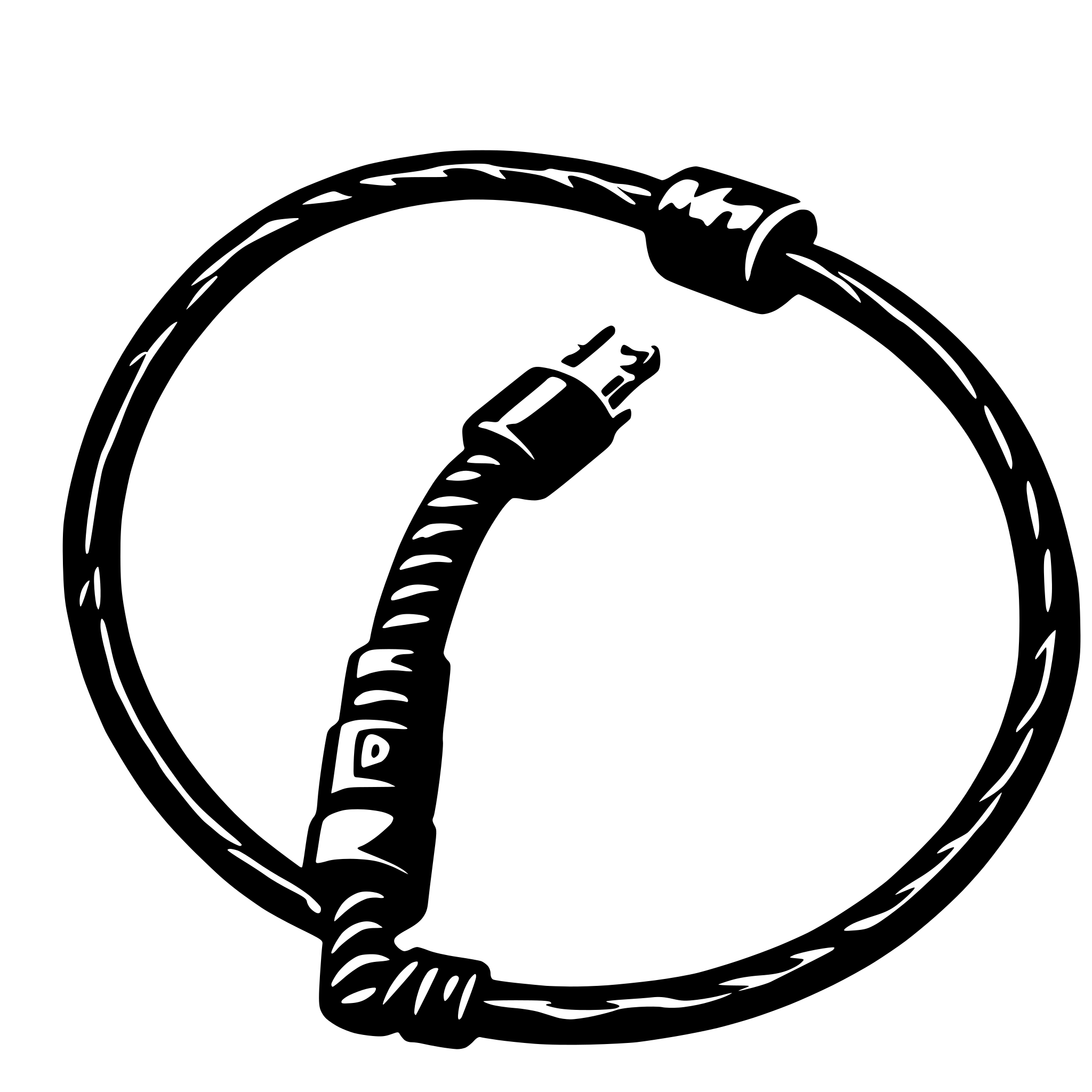 AI-generated SVG of 'round cable'