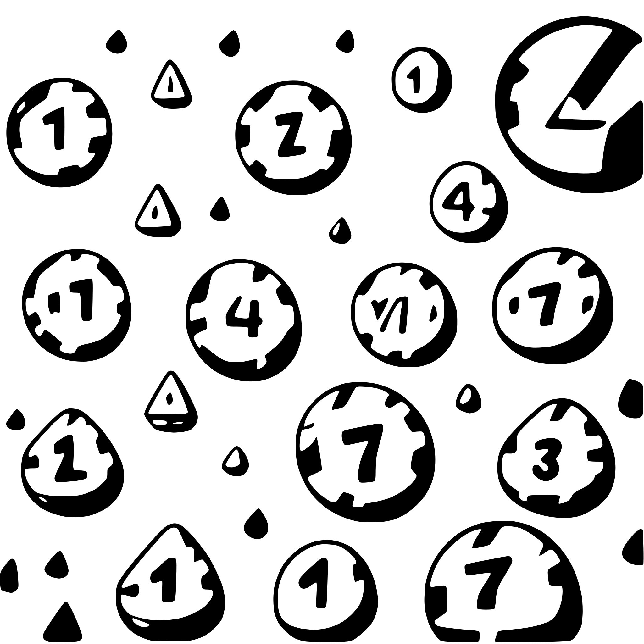 AI-generated SVG of 'many many golden zeros'