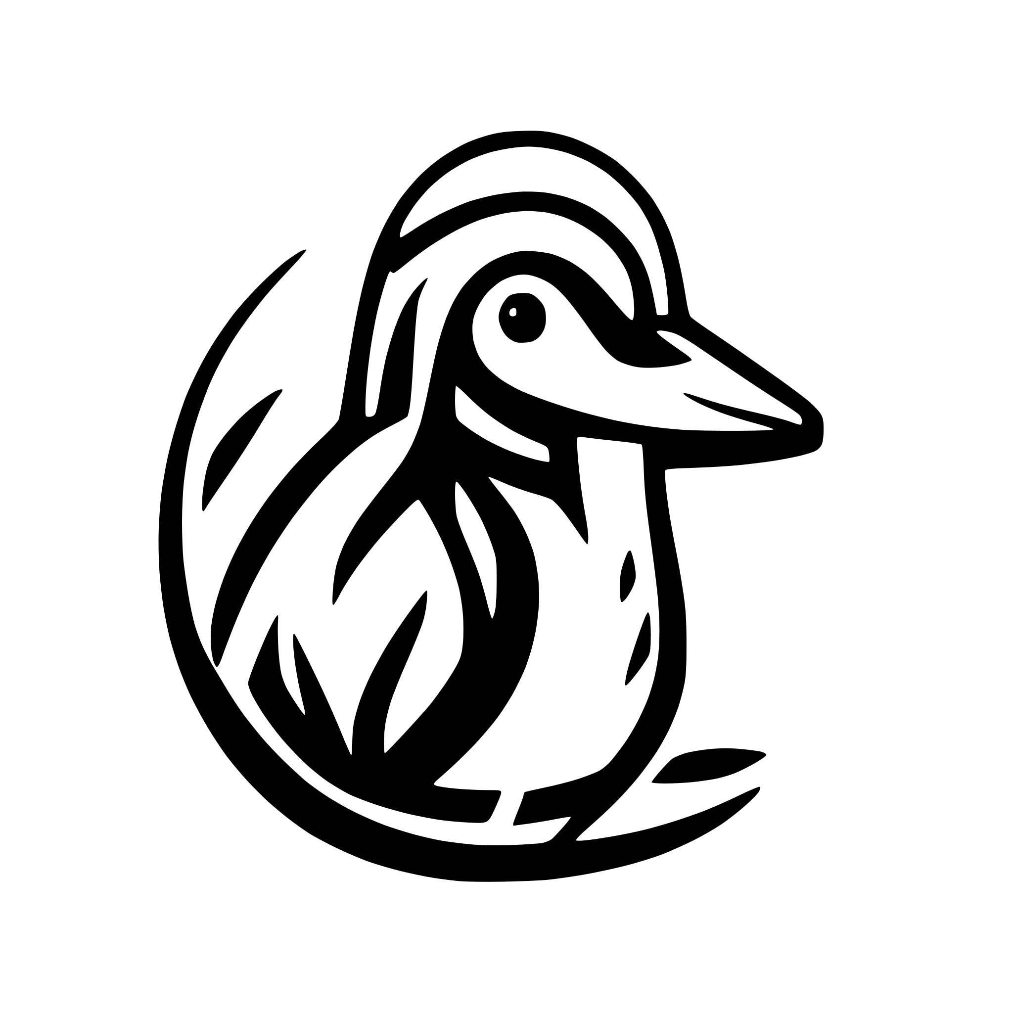 AI-generated SVG of a colorful penguin