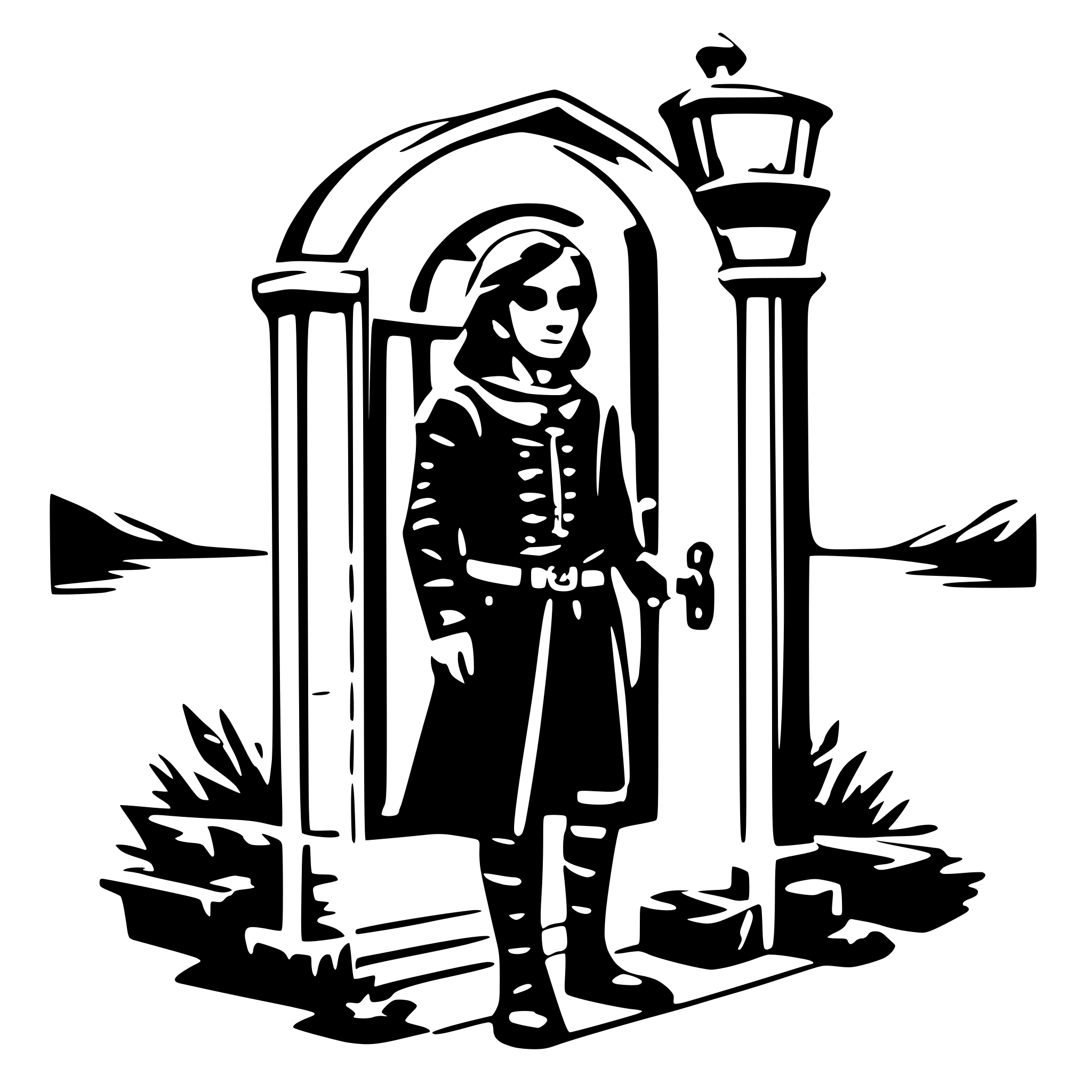 AI-generated SVG of 'Spiritfarer everdoor'