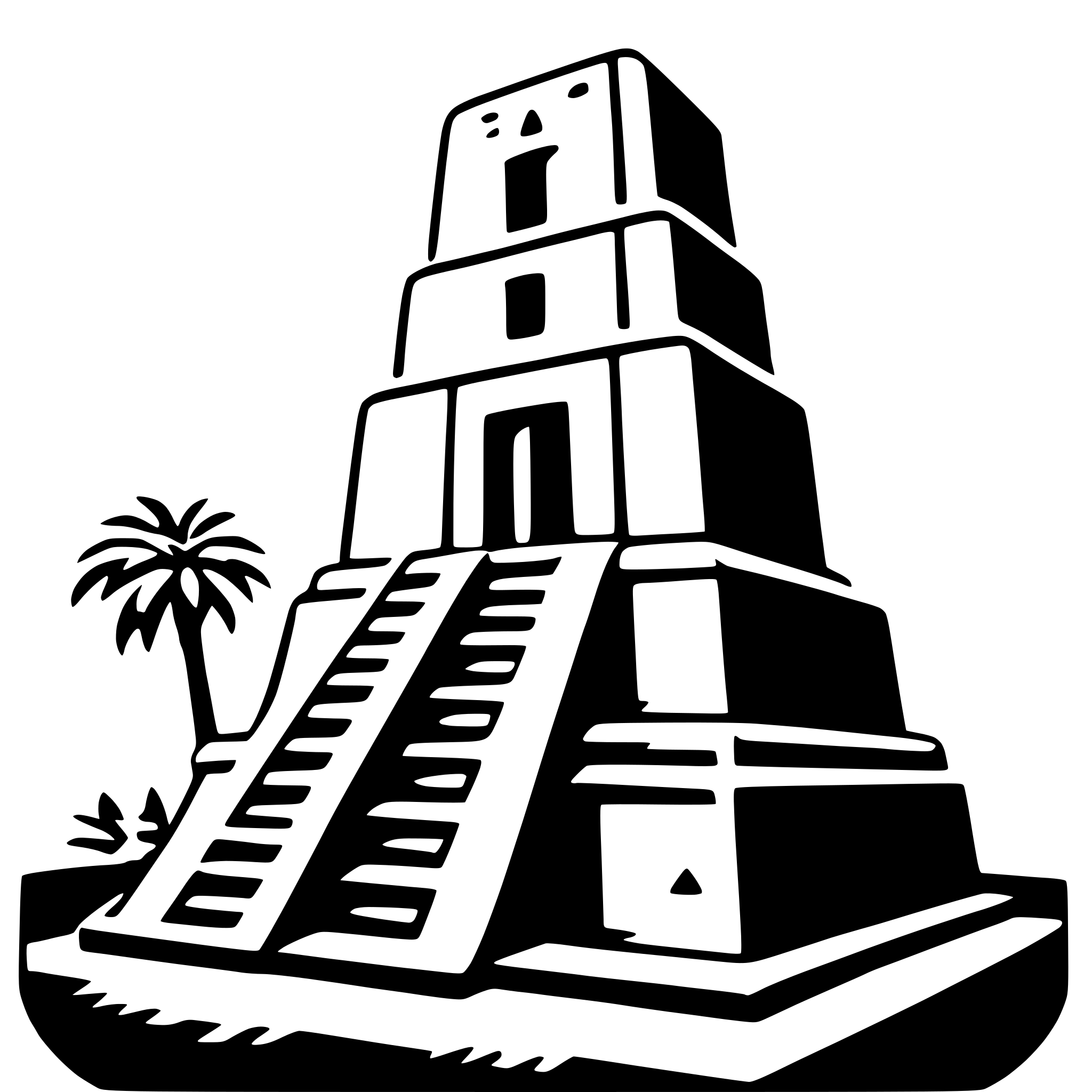 AI-generated SVG of a tikal