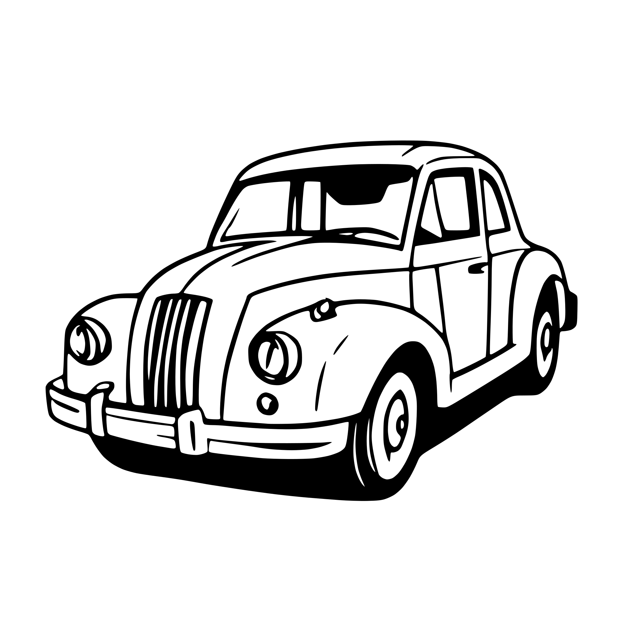 AI-generated SVG of 'an old car'