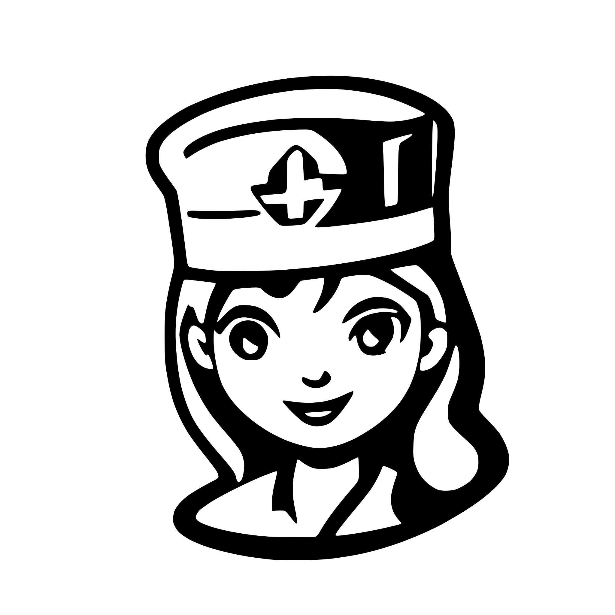 AI-generated SVG of 'nurse hat'