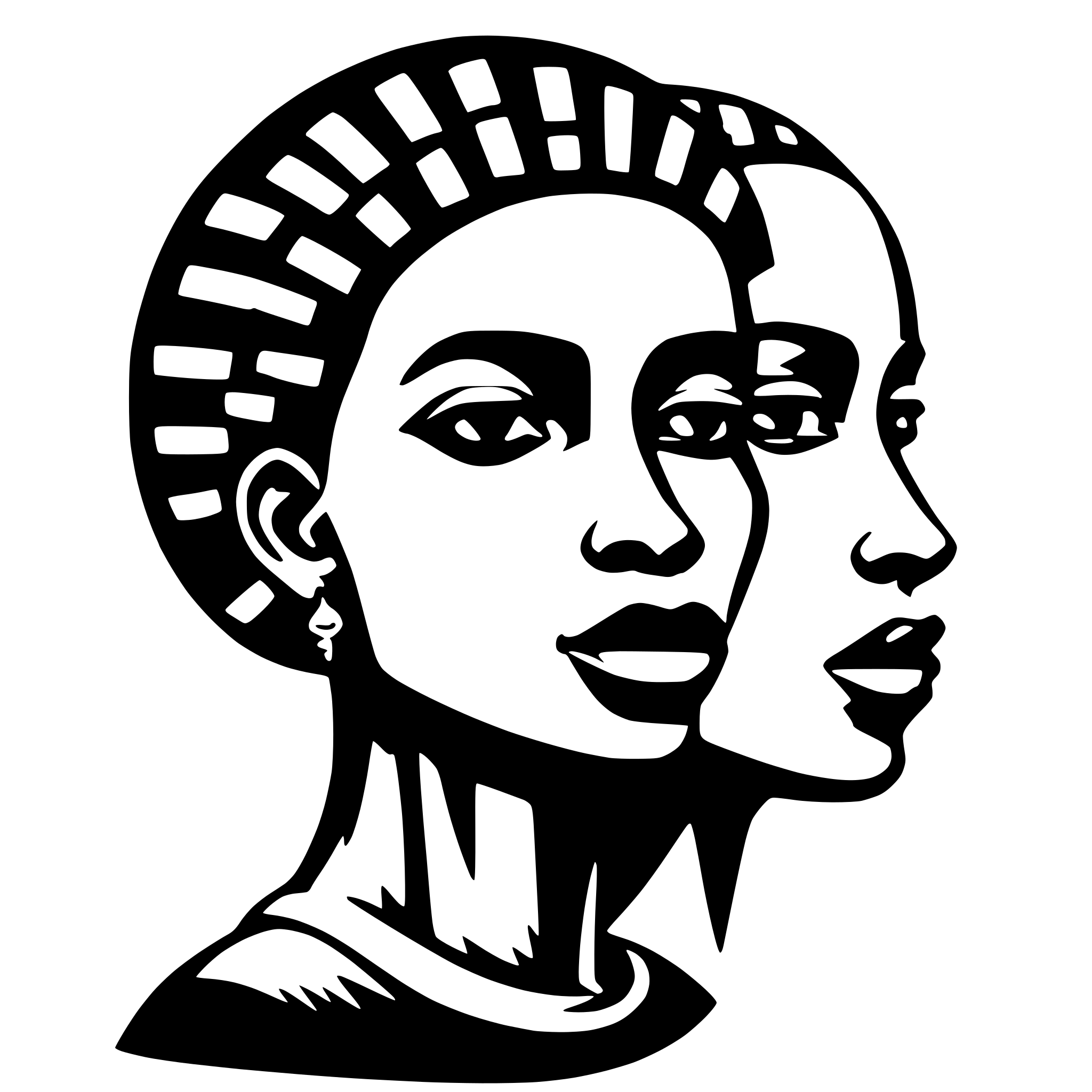 AI-generated SVG of 'AFRICAN DIMENSIONAL ART'