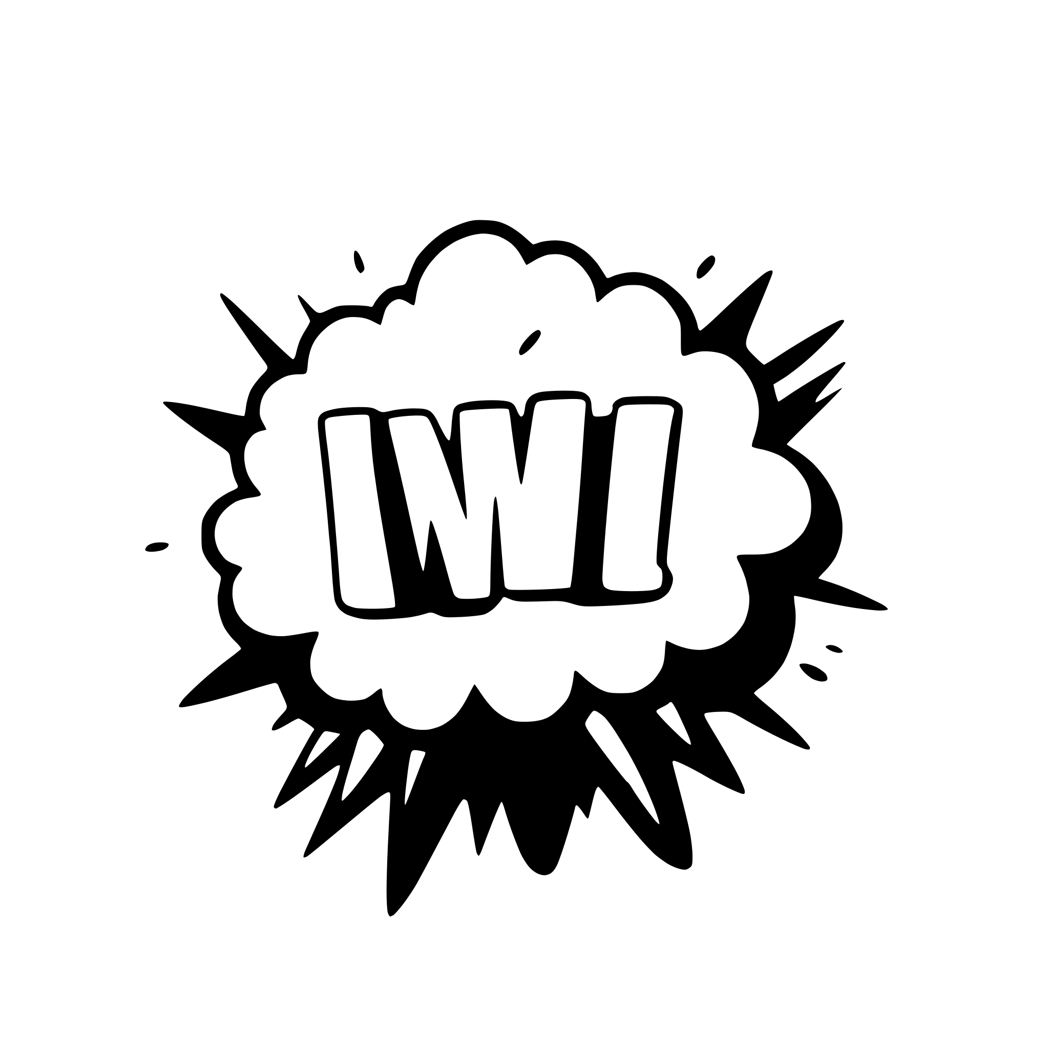 AI-generated SVG of a a comic sound effect graphic saying AWSM