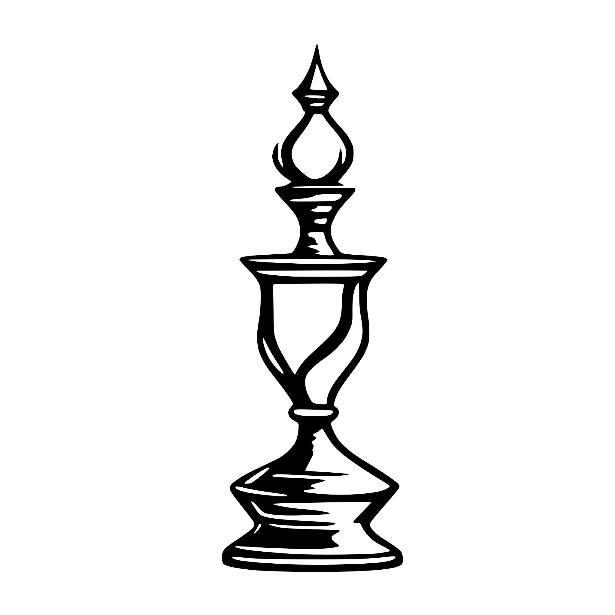 AI-generated SVG of 'generate a minimalistic outline of a modern genie lamp. favor simplicity in the design. use as few strokes as possible and favor straight lines and straight edges over curved lines.'