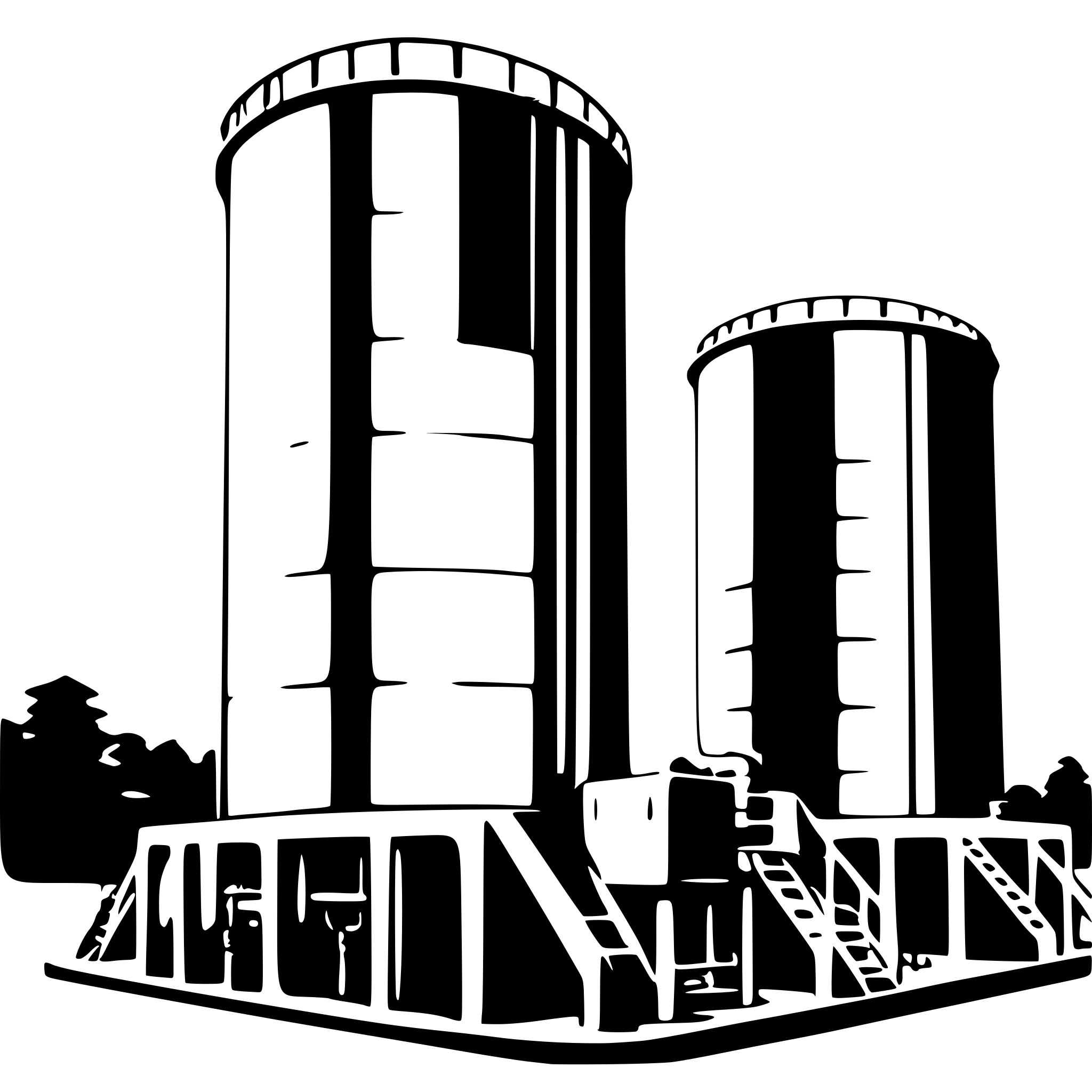 AI-generated SVG of 'COOLING TOWER INDUSTRAIL 3D SVG'