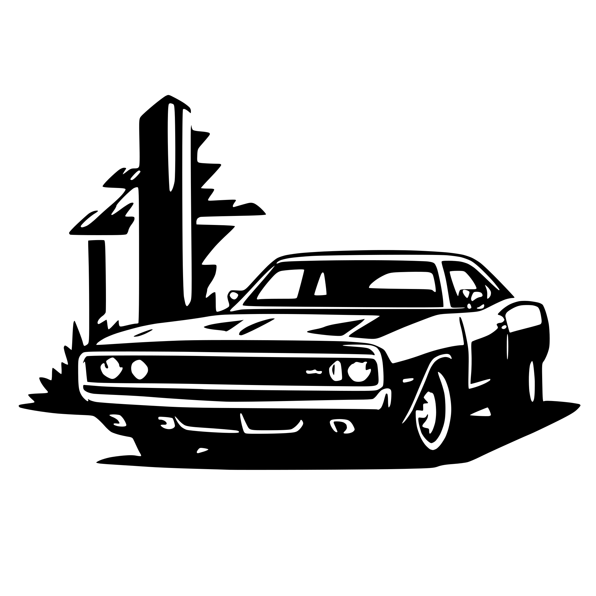 AI-generated SVG of 'dodge charger  rt'