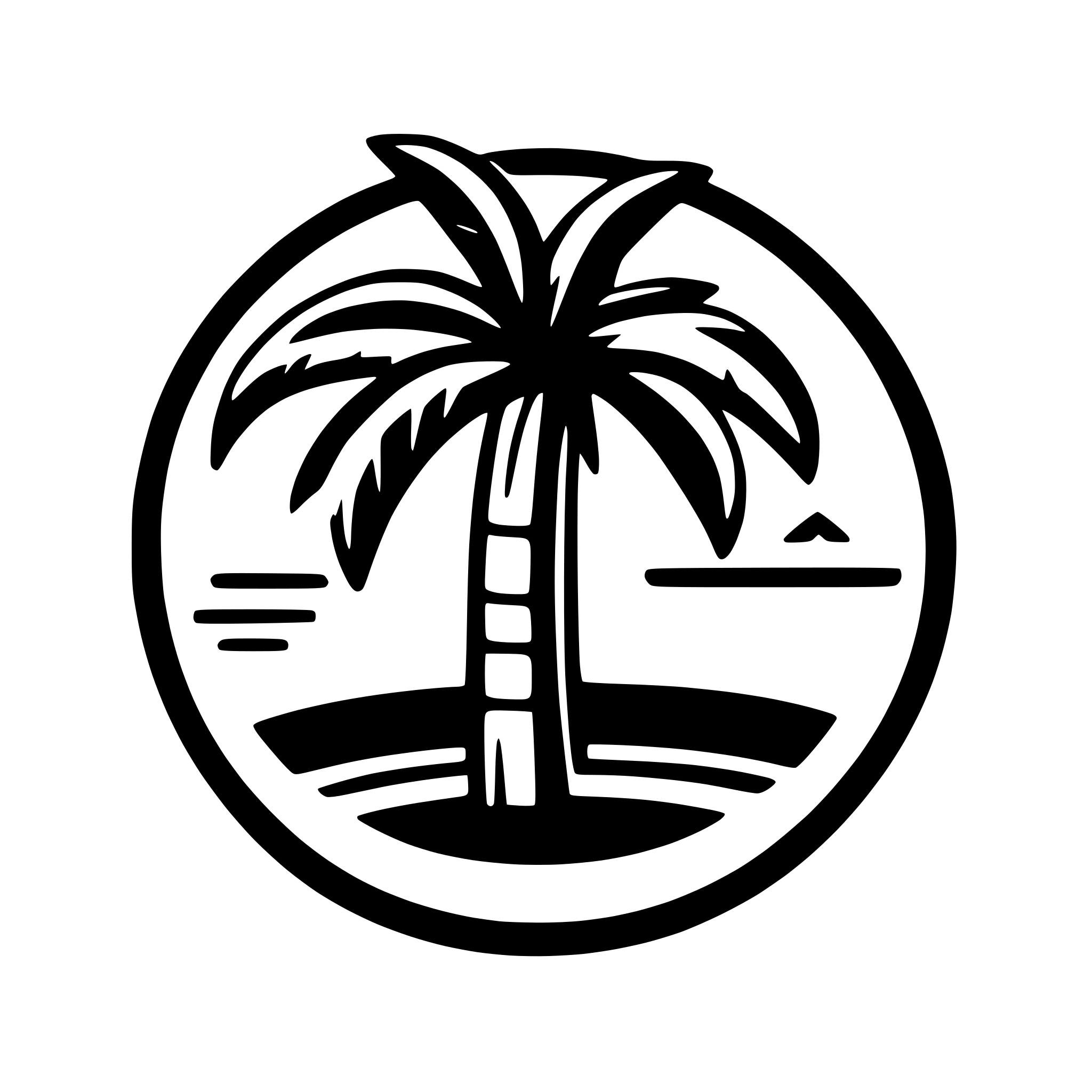AI-generated SVG of 'simple palm tree'