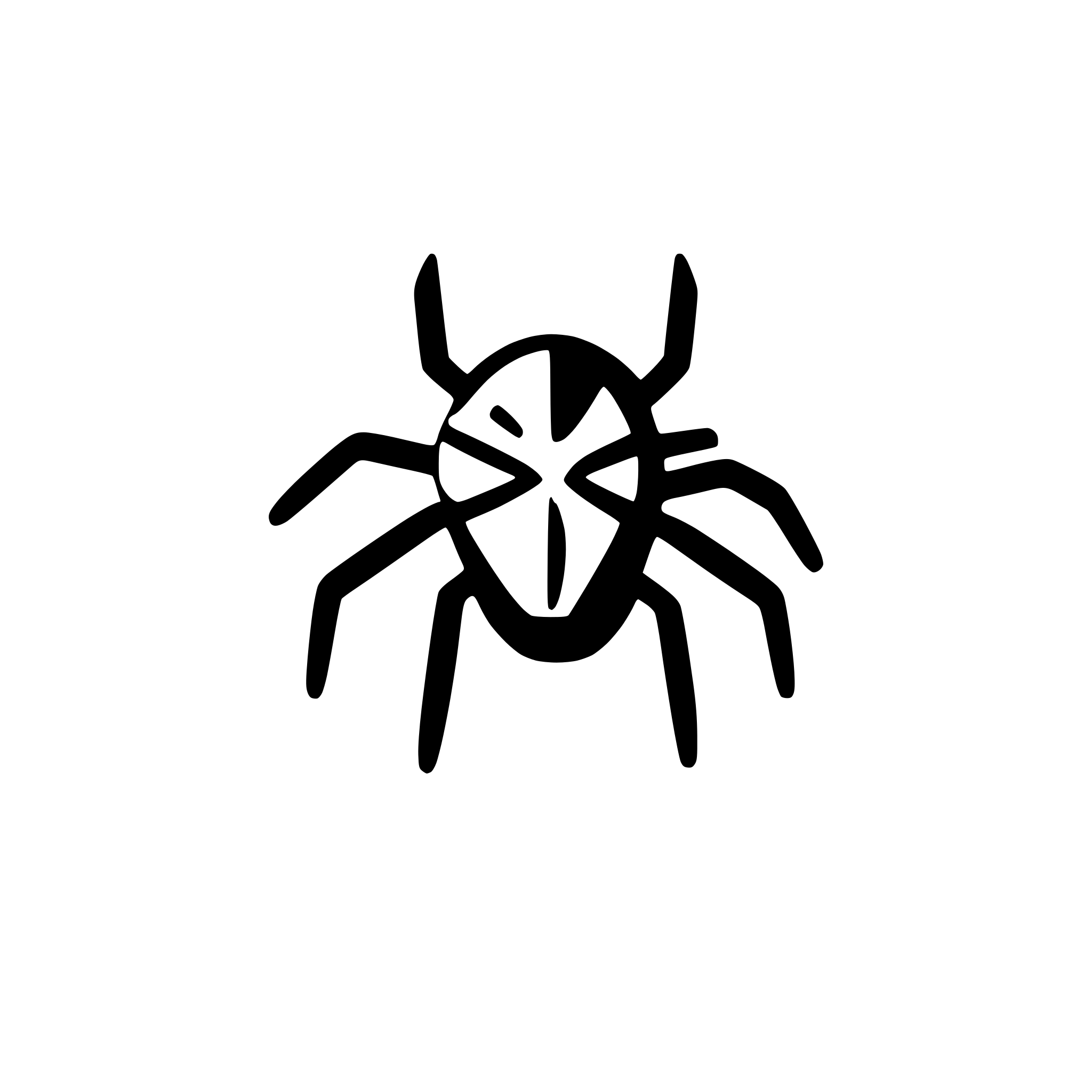 AI-generated SVG of 'icon spider'