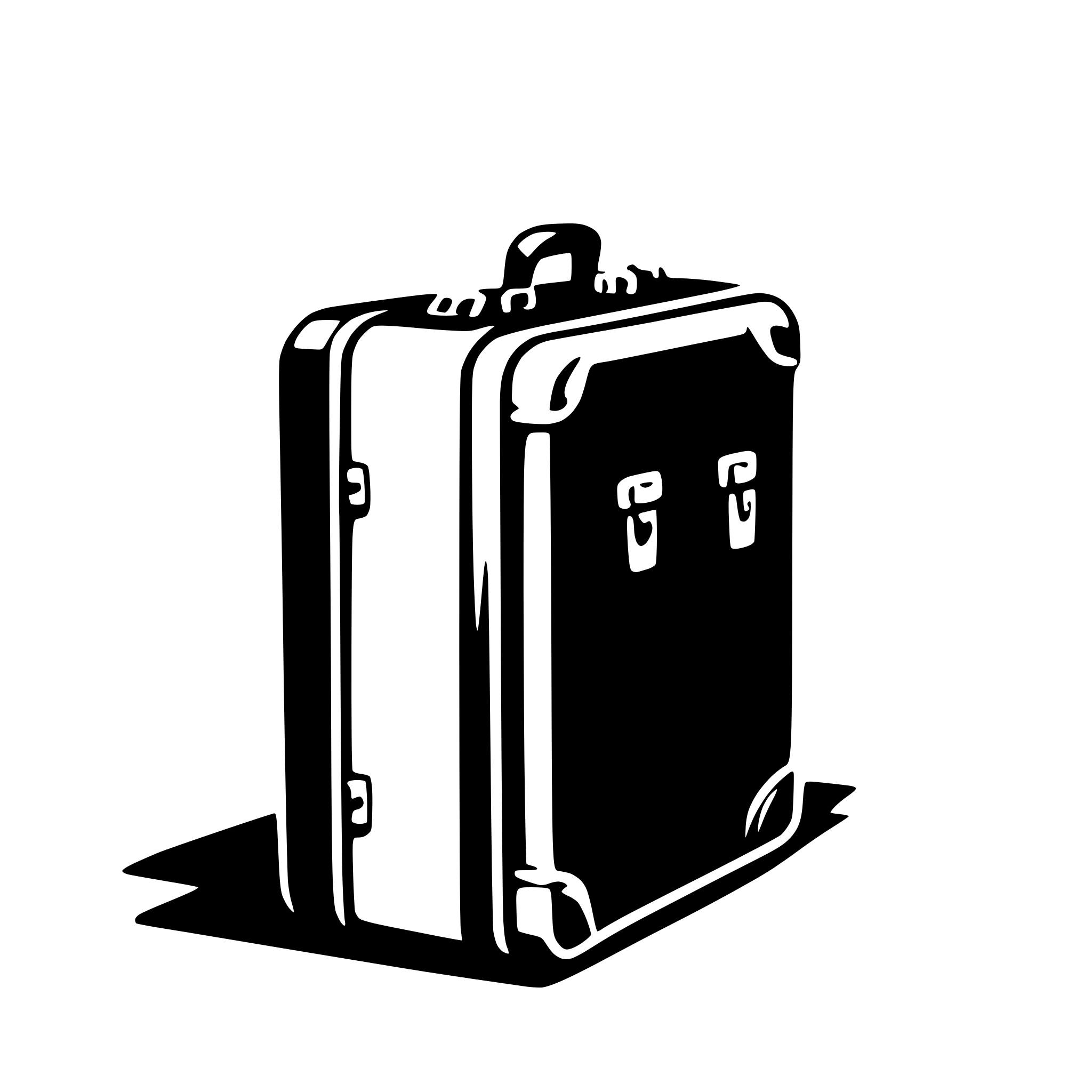 AI-generated SVG of a suitcase