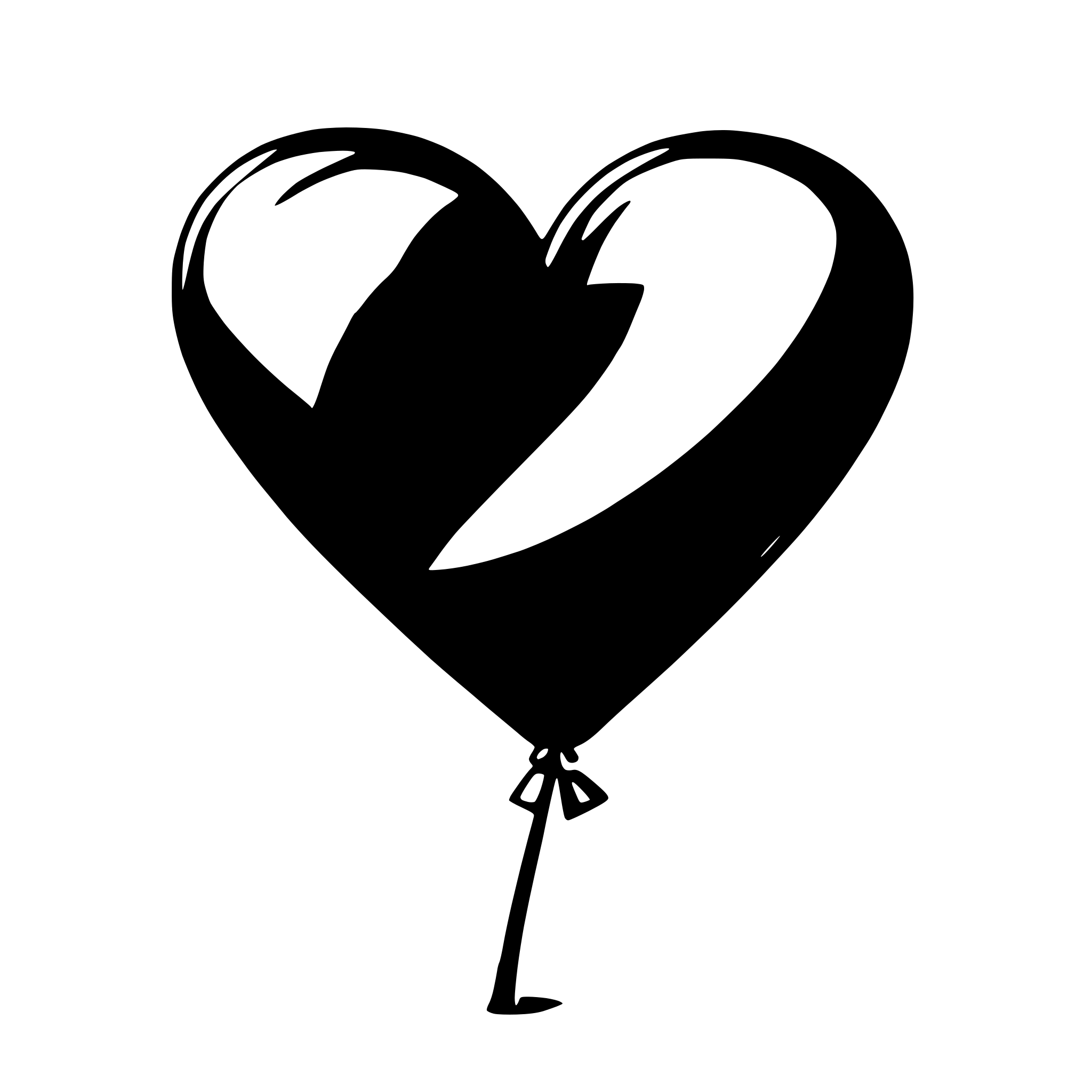 AI-generated SVG of 'heart-shaped balloons'
