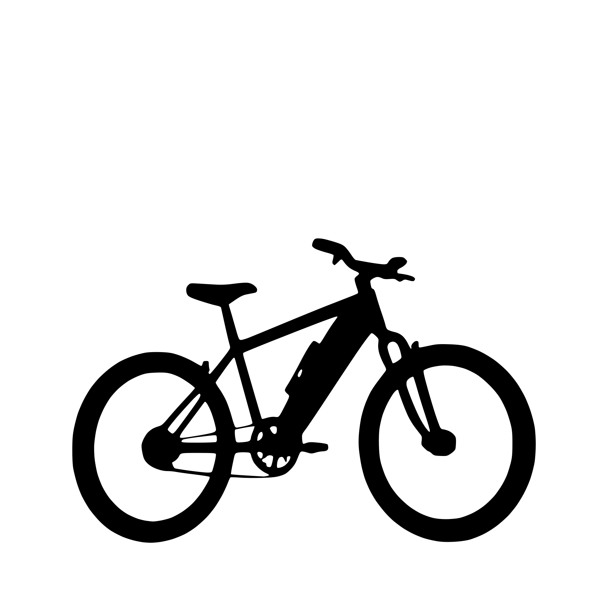 AI-generated SVG of a mountainbike nostalgic