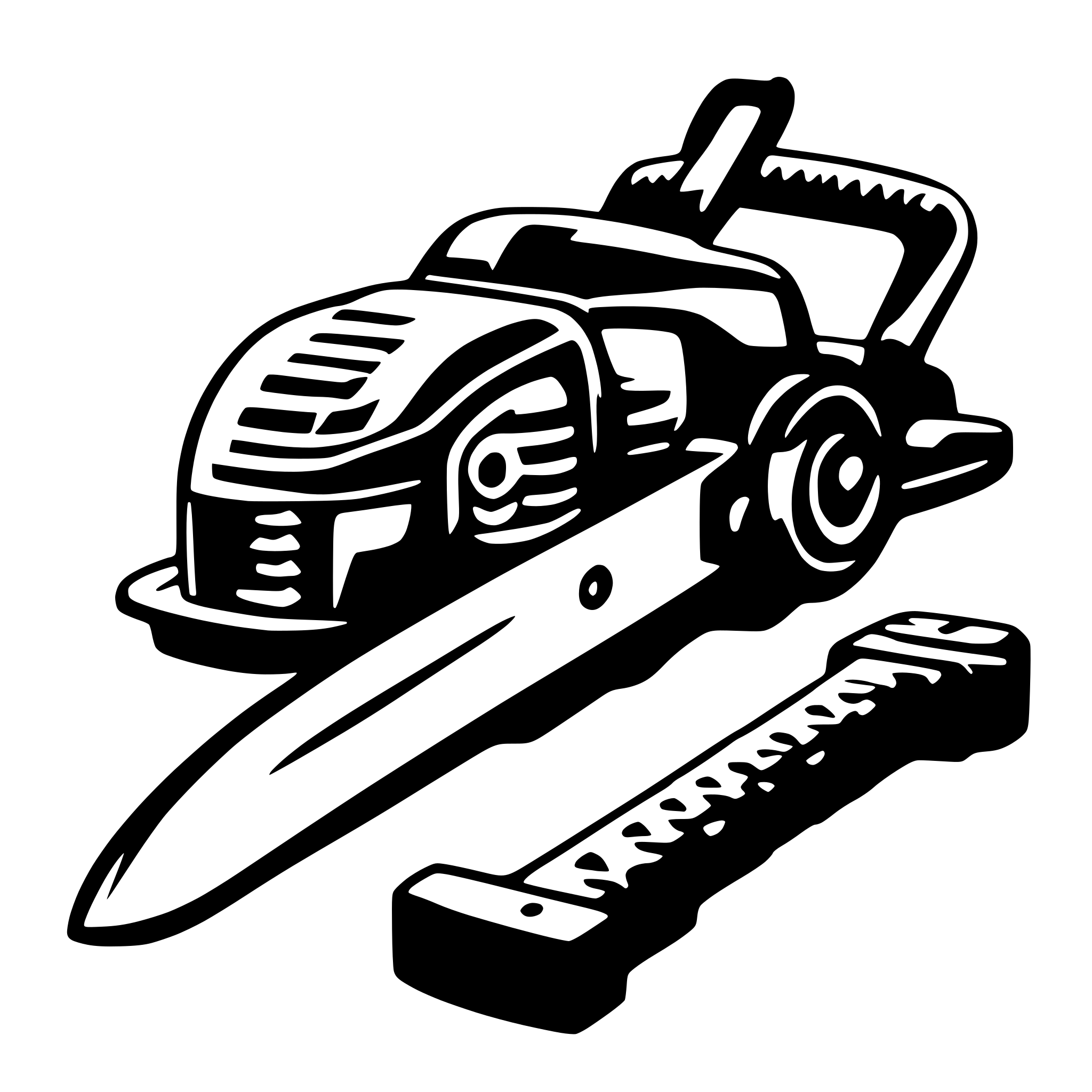 AI-generated SVG of a chainsaw