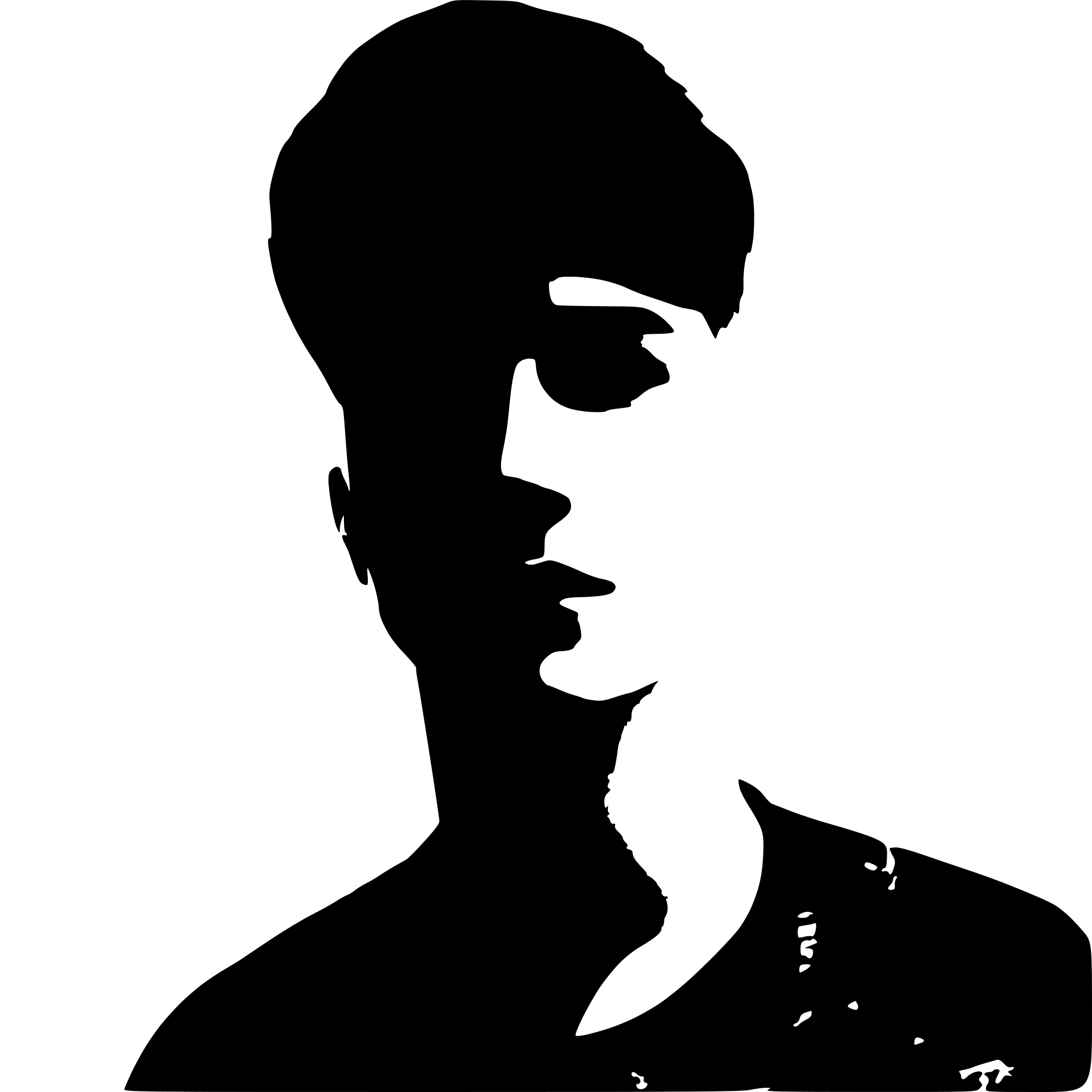 AI-generated SVG of a a man